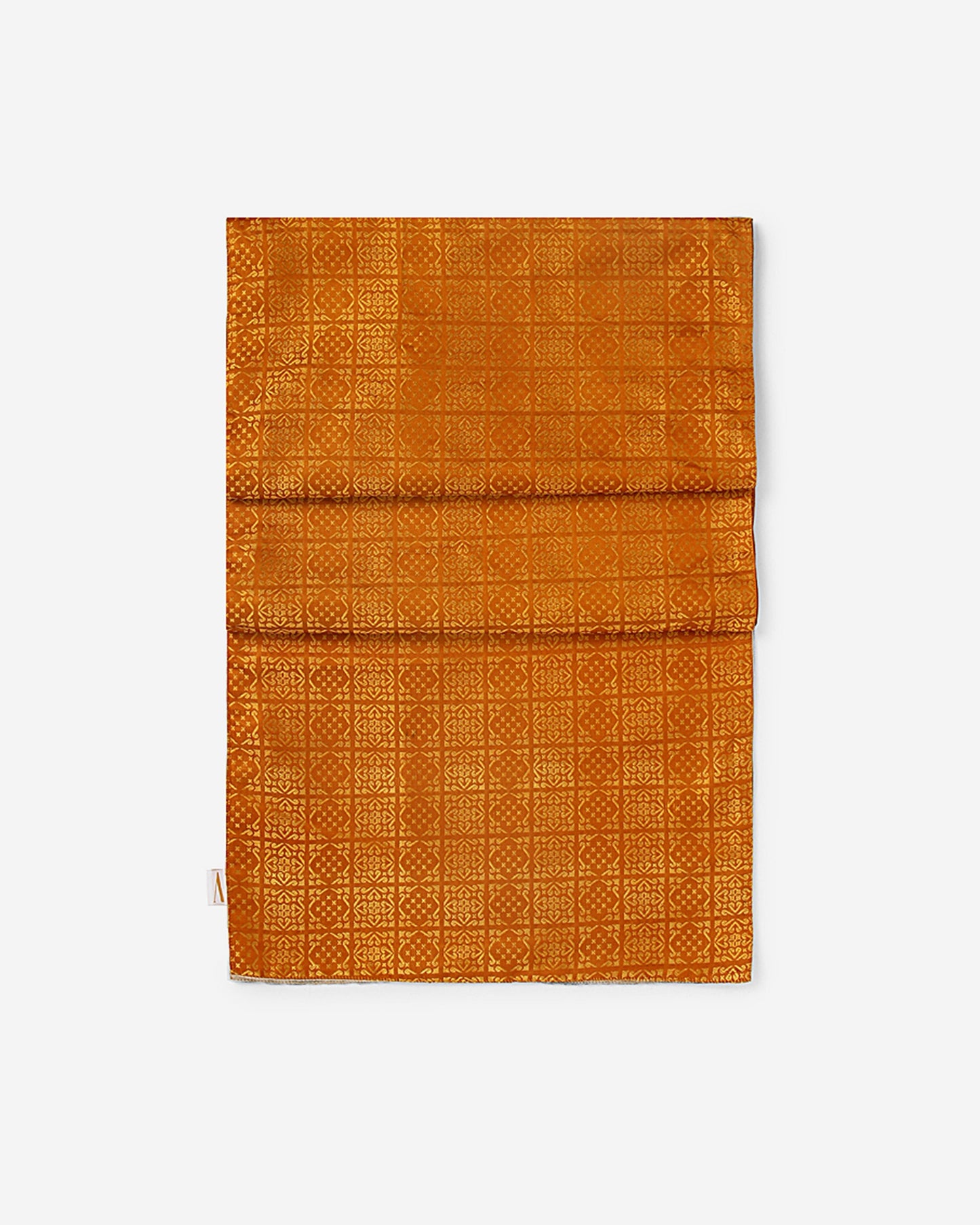 Shatranj Satin Brocade Silk Table Runner