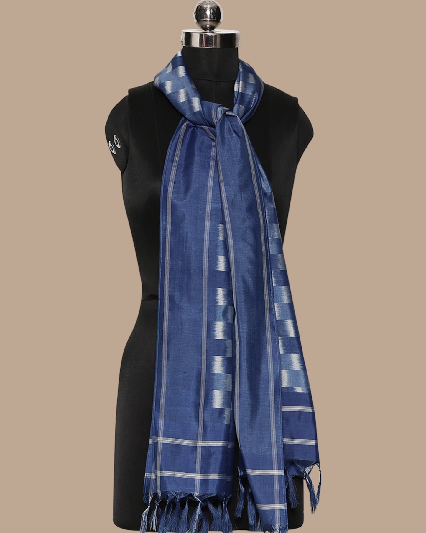 Zyan Weft Ikat Silk Stole