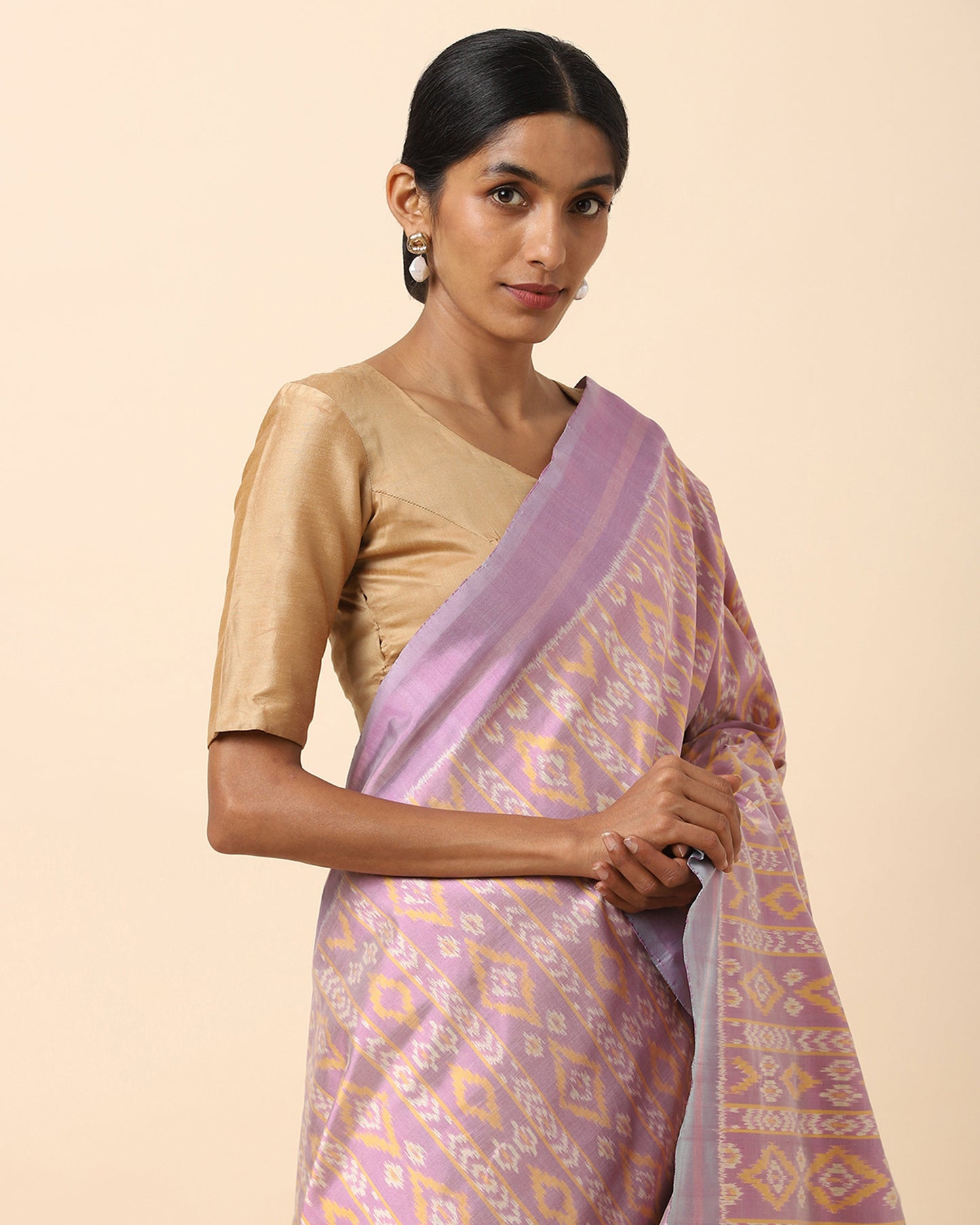 Yaashee Weft Ikat Cotton Silk Saree
