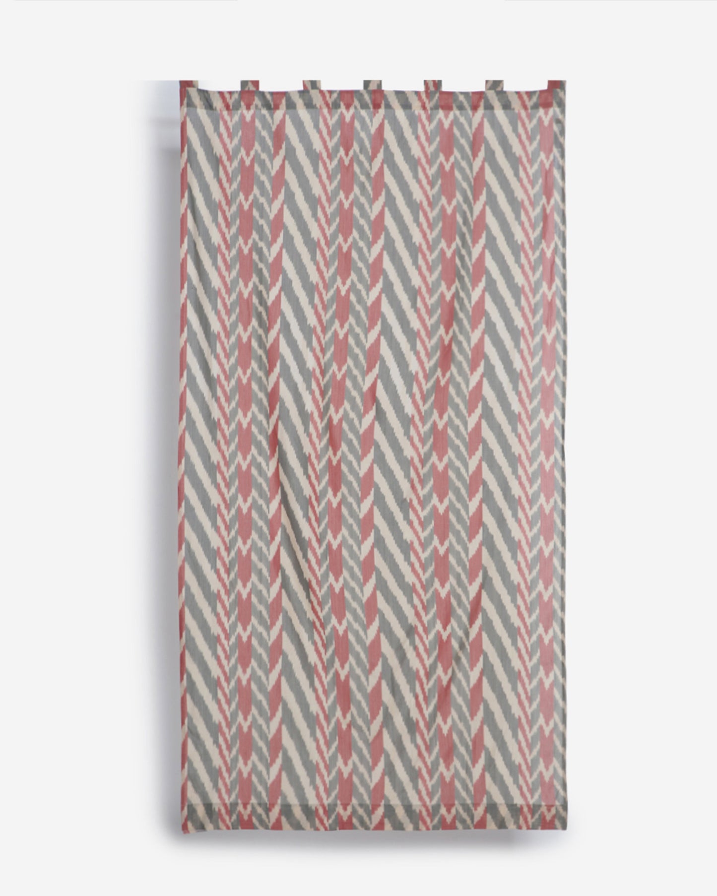 Theo Weft Ikat Cotton Curtain
