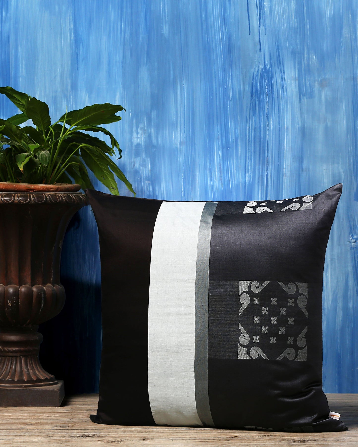 Chaupar Satin Brocade Silk Cushion Cover