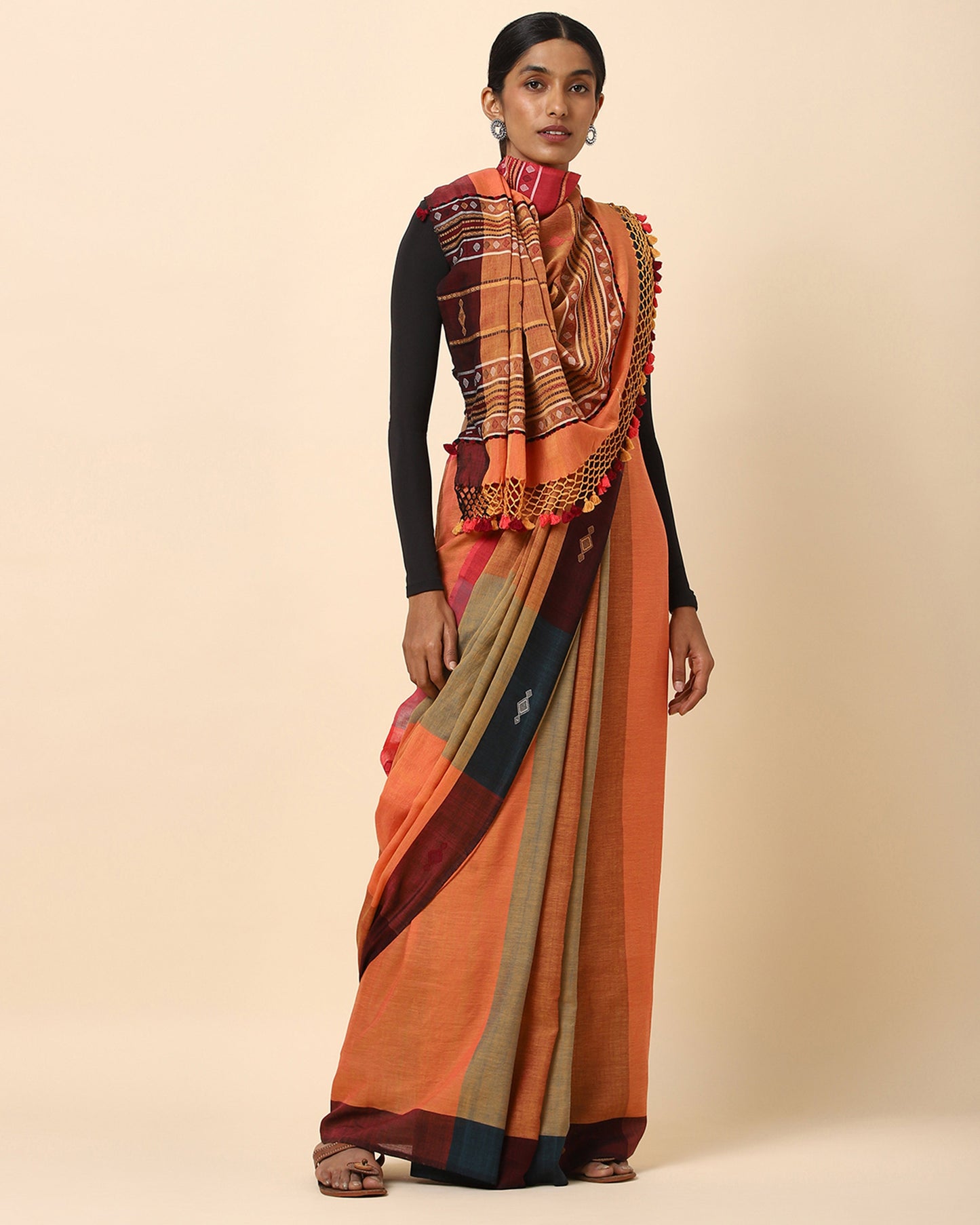Trishana Extra Weft Cotton Saree