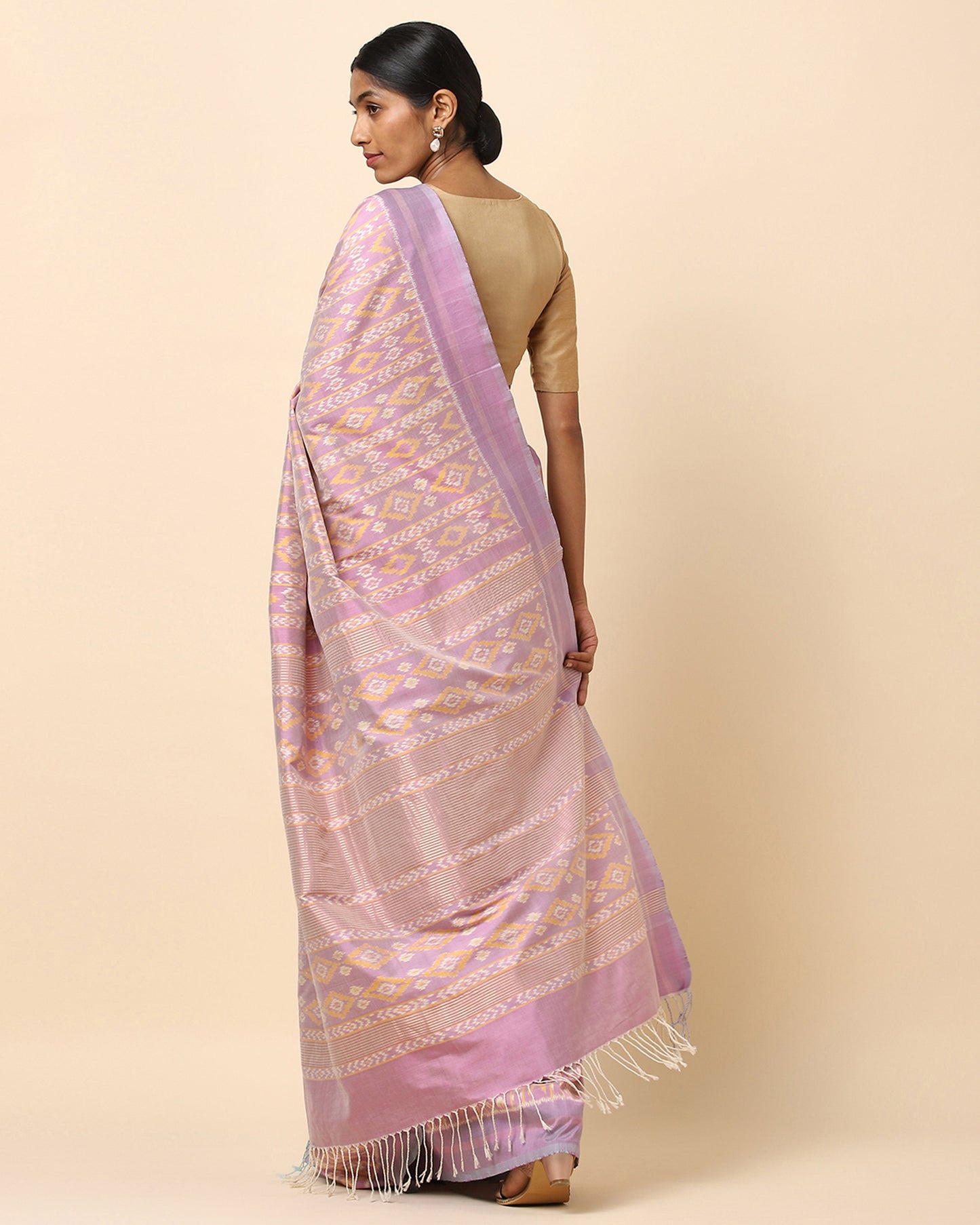 Yaashee Weft Ikat Cotton Silk Saree