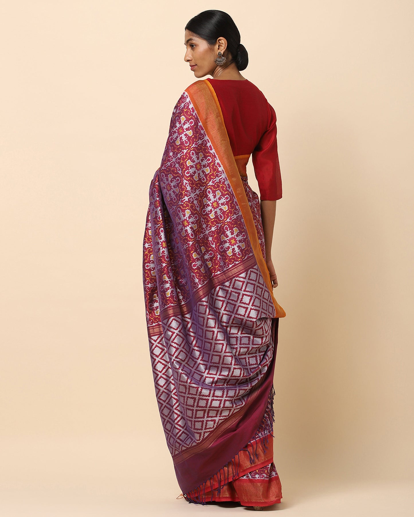 Ahilya Weft Ikat Cotton Silk Saree