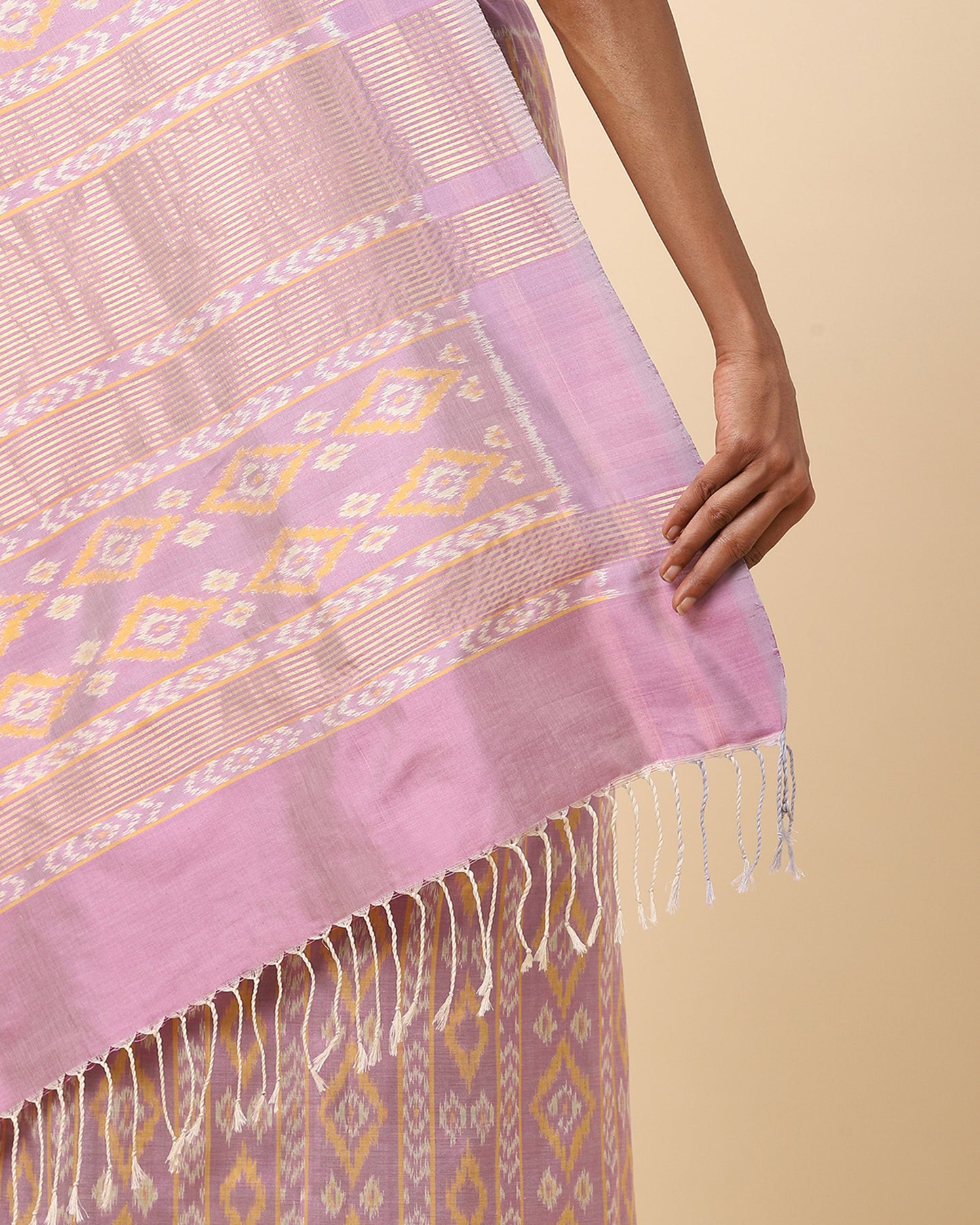 Yaashee Weft Ikat Cotton Silk Saree