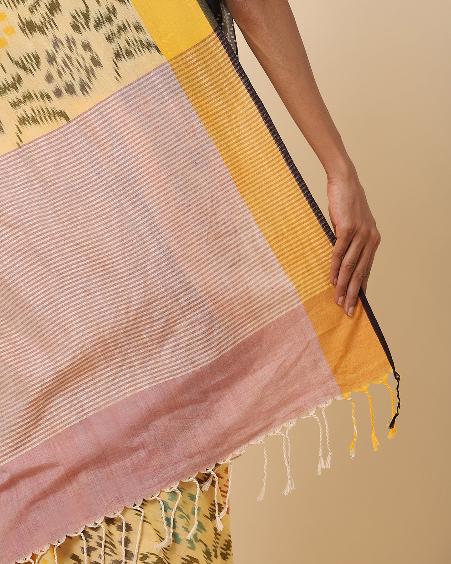 Aashi Warp Ikat Cotton Saree