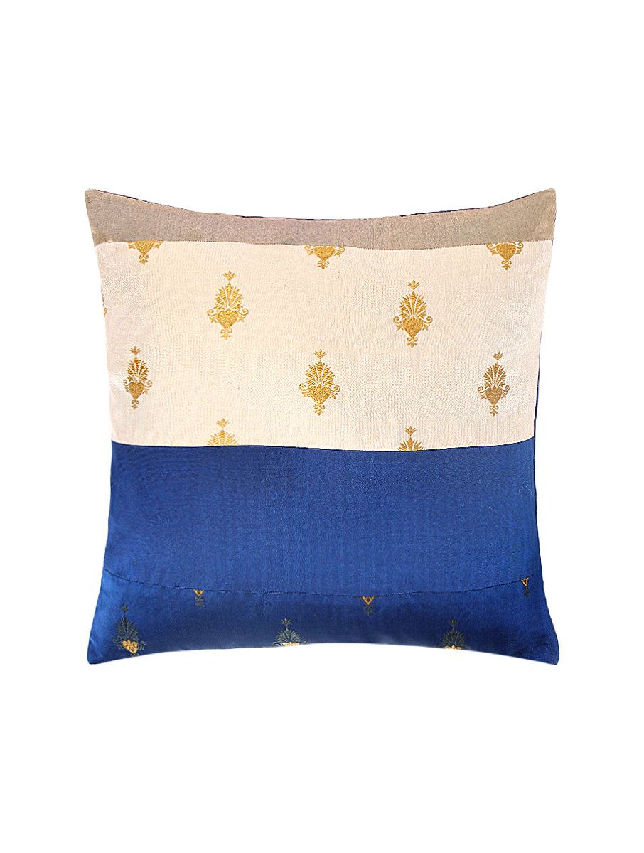 Ananya Satin Brocade Silk Cushion Cover