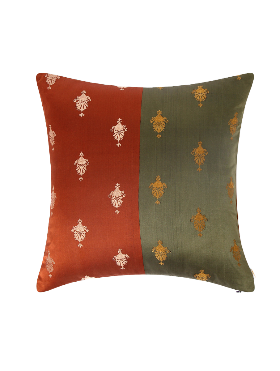 Ananya Satin Brocade Silk Cushion Cover