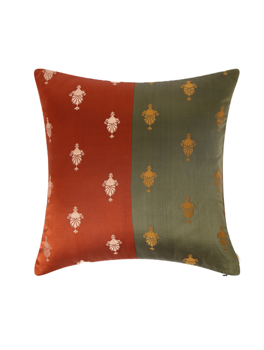 Ananya Satin Brocade Silk Cushion Cover