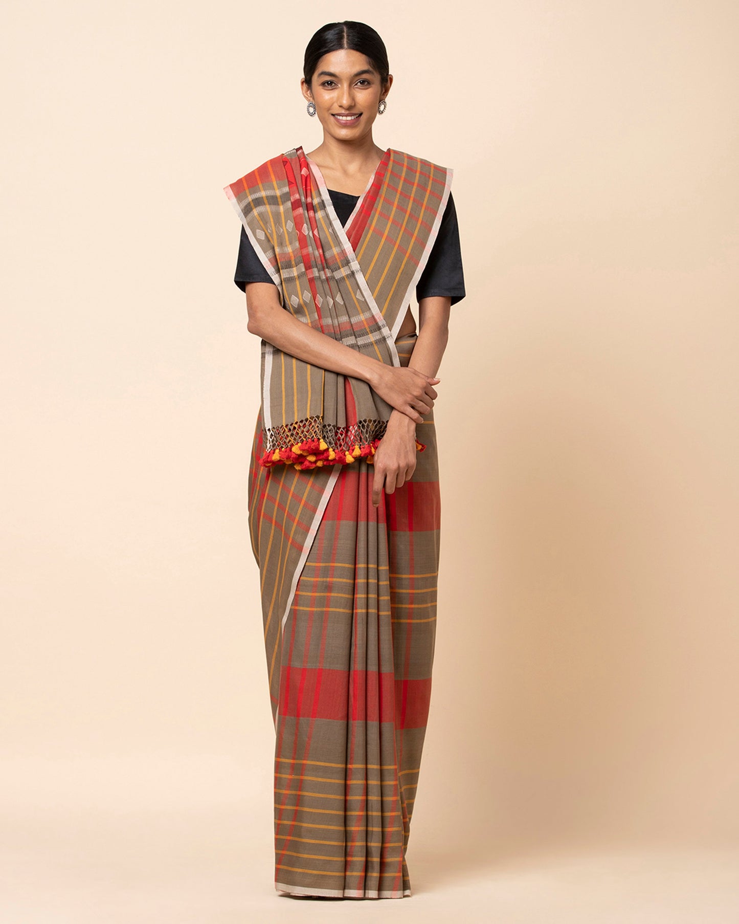 Chaupar Extra Weft Cotton Saree