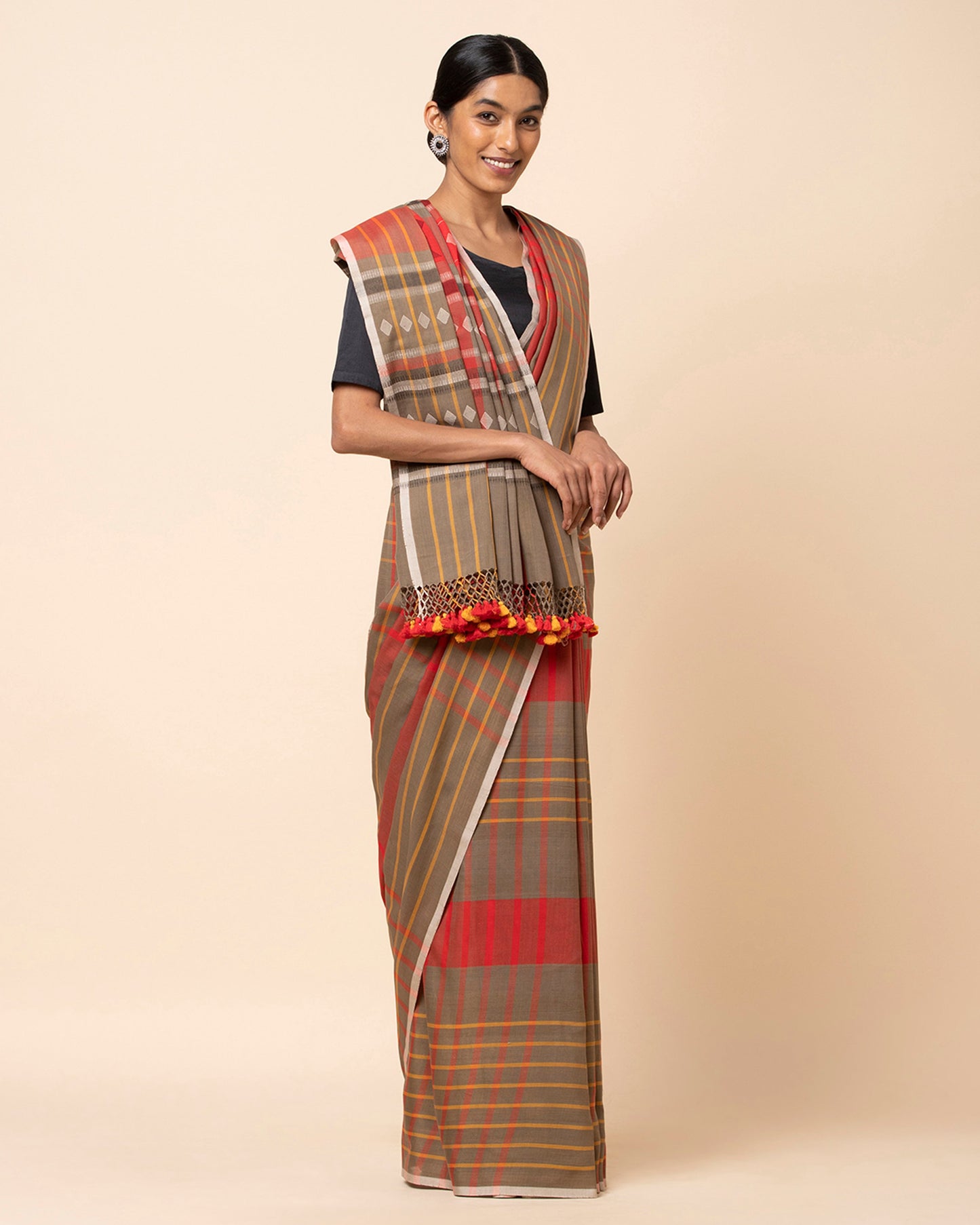 Chaupar Extra Weft Cotton Saree