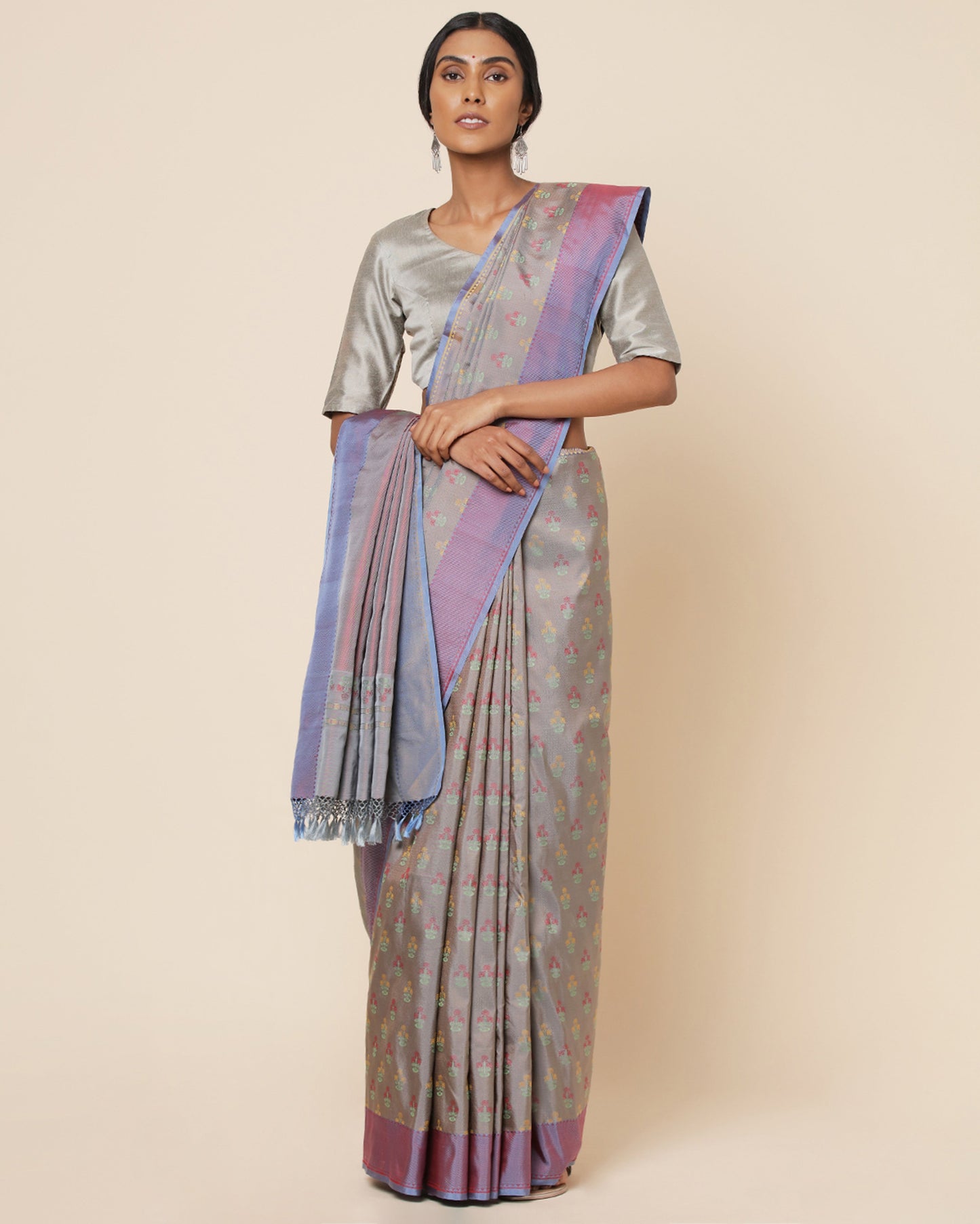 Aqsa Powdi Silk Saree