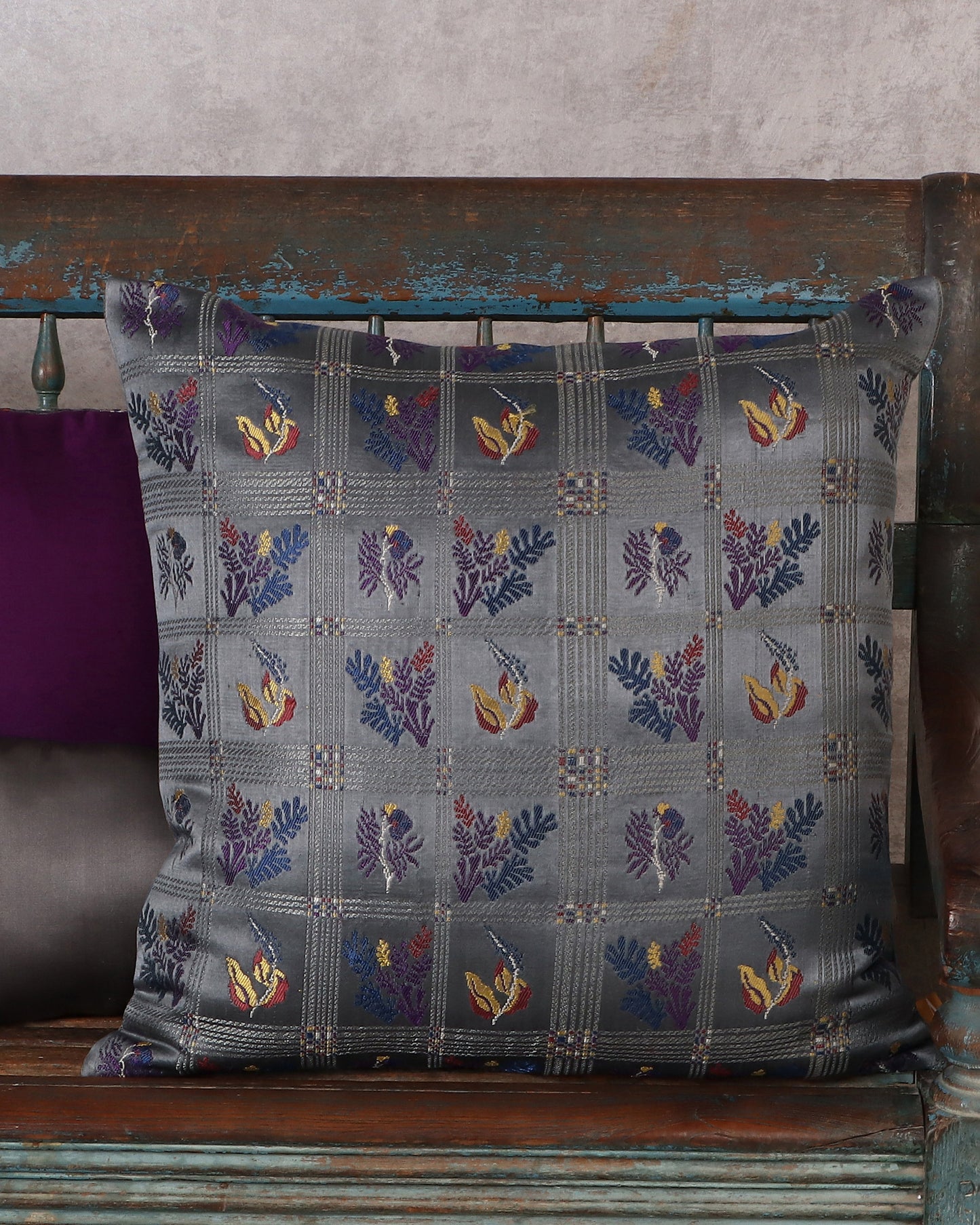 Utpala Gyasar Silk Cushion Cover
