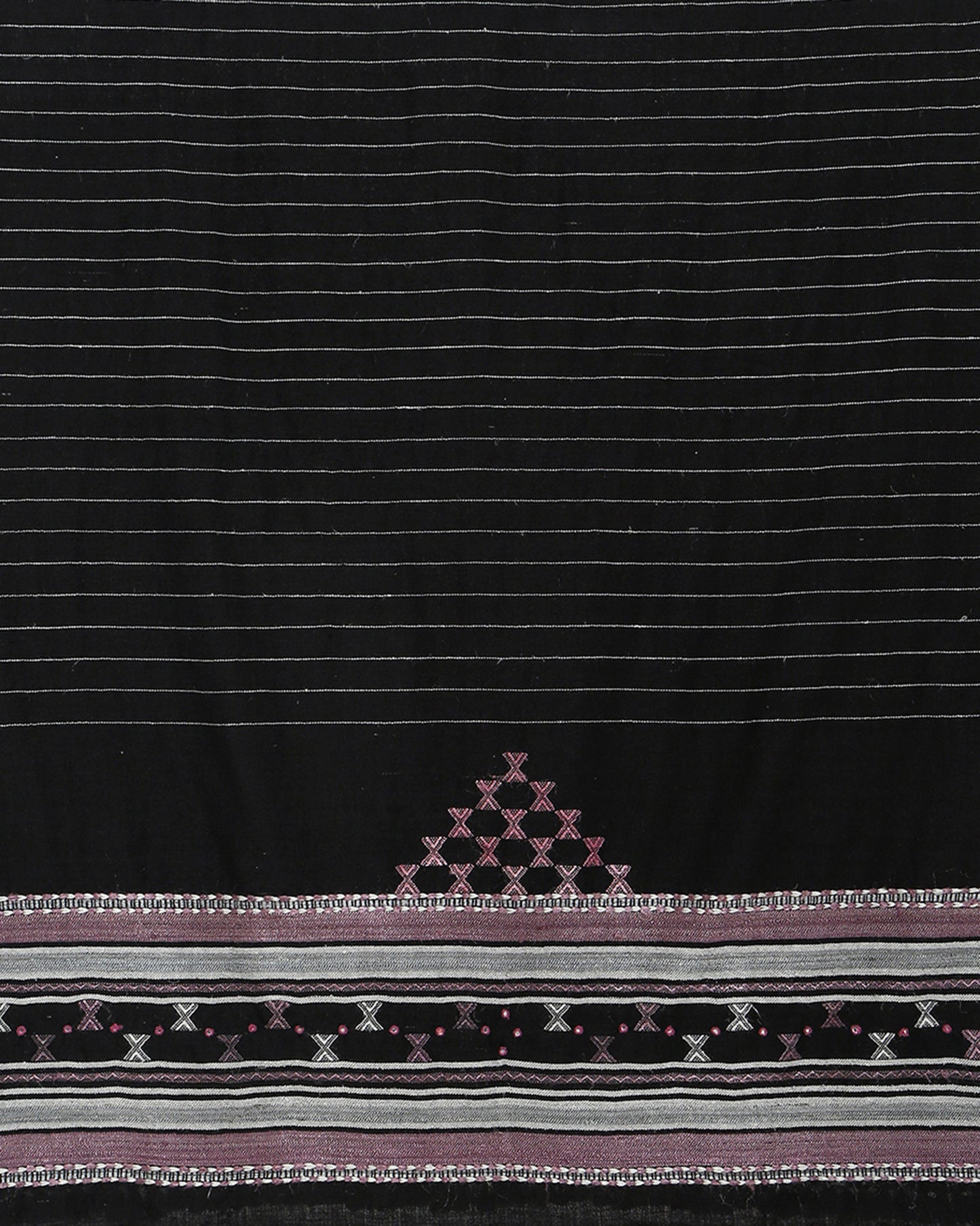 Azra Extra Weft Wool Silk Shawl