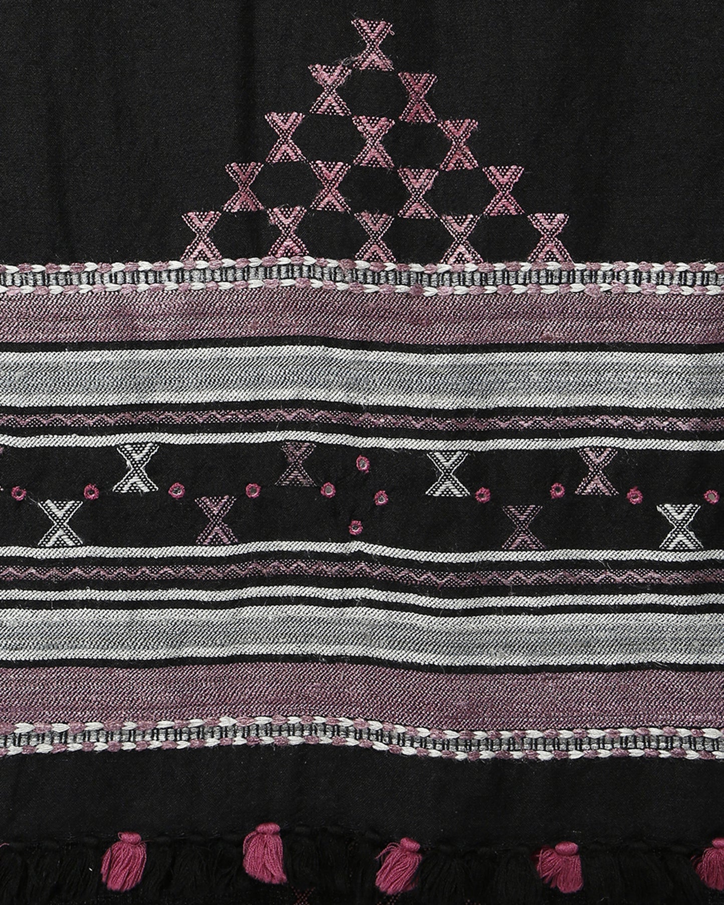 Azra Extra Weft Wool Silk Shawl