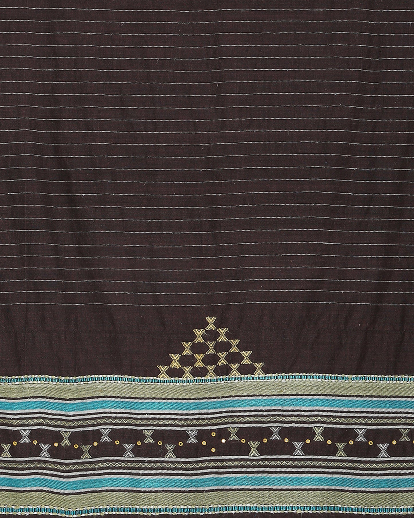 Azra Extra Weft Wool Silk Shawl