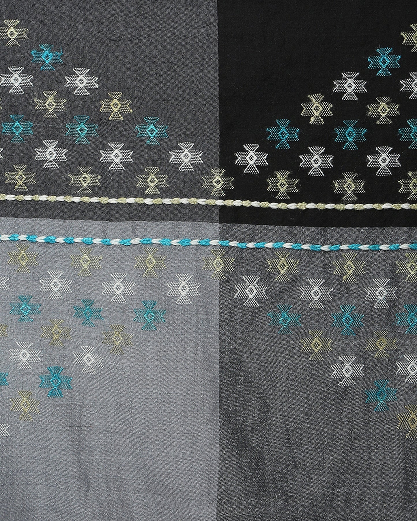 Esmera Extra Weft Wool Silk Shawl