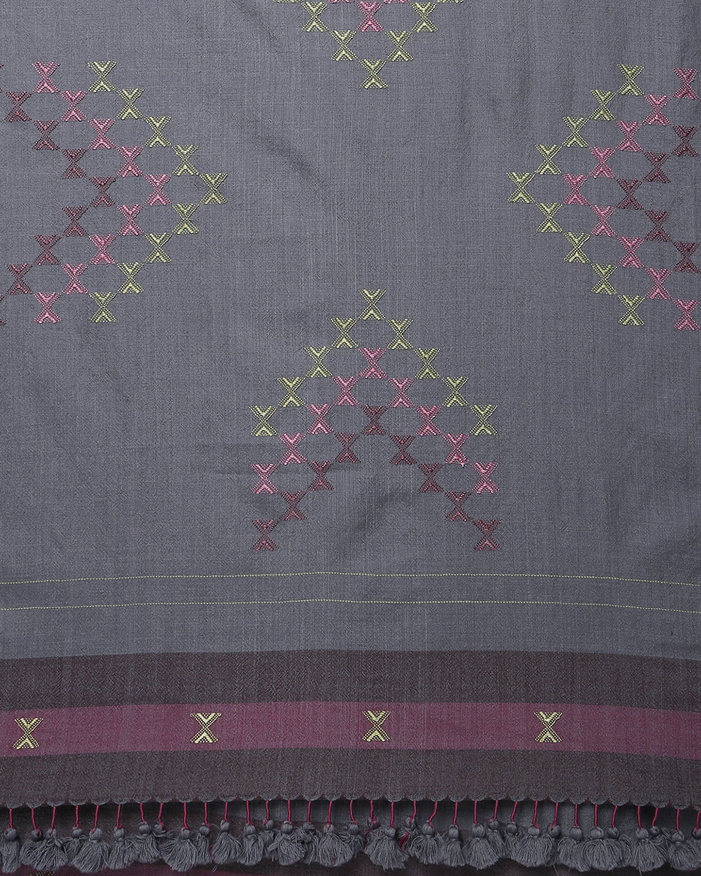 Shahinaz Extra Weft Wool Silk Shawl