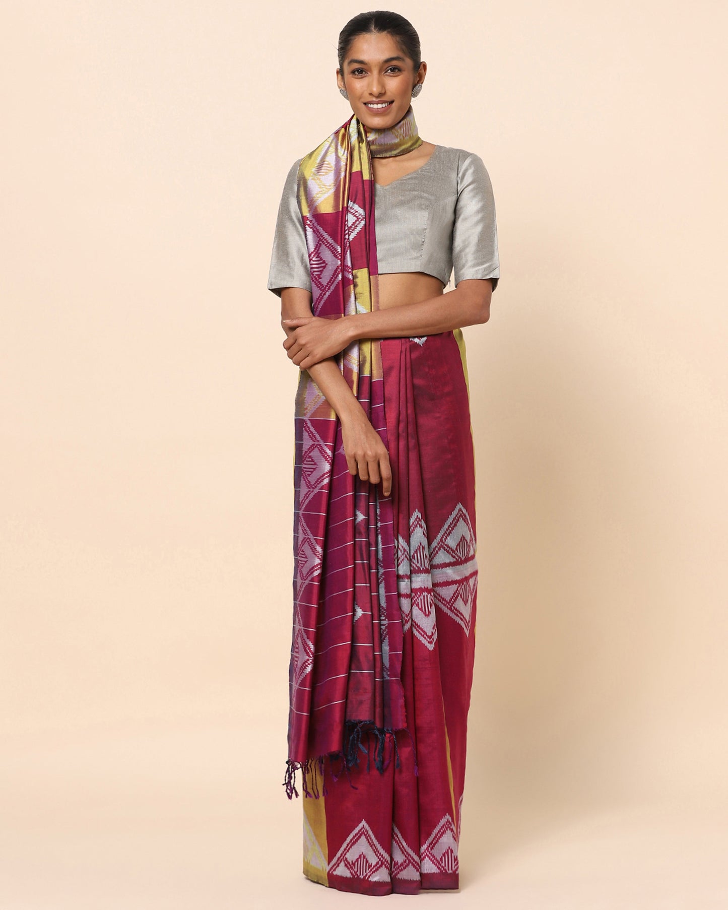 Toran Weft Ikat Silk Saree