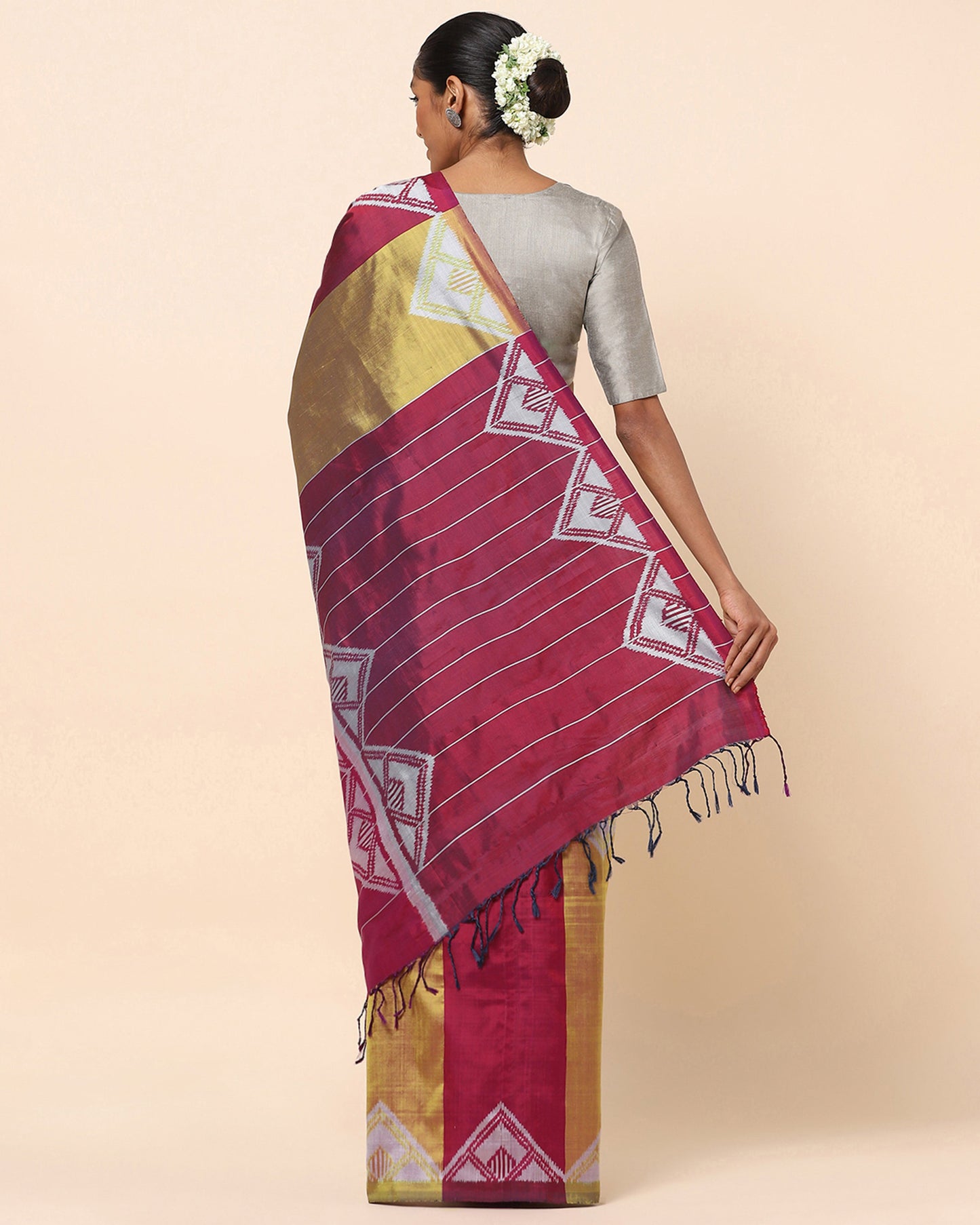Toran Weft Ikat Silk Saree