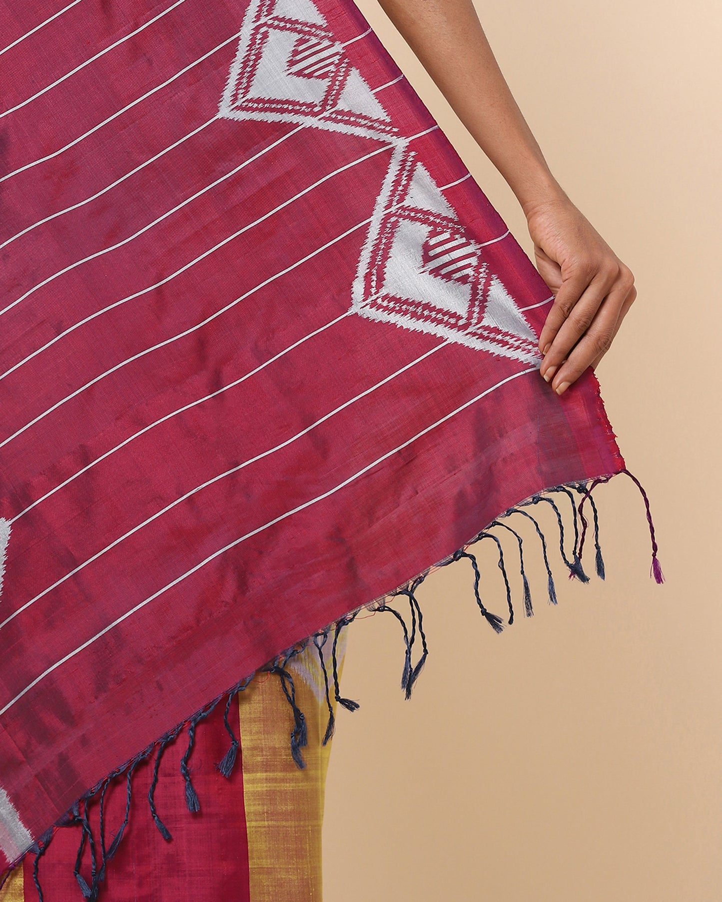 Toran Weft Ikat Silk Saree