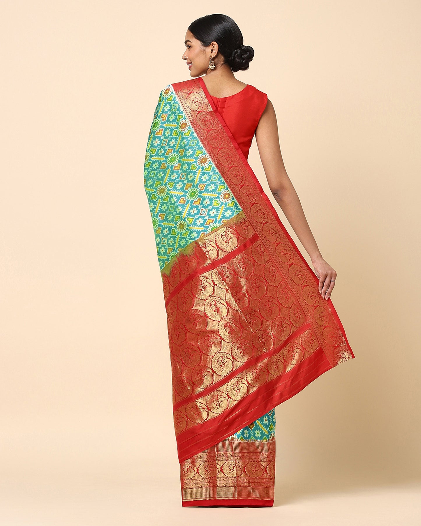Aabha Weft Ikat Silk Saree International