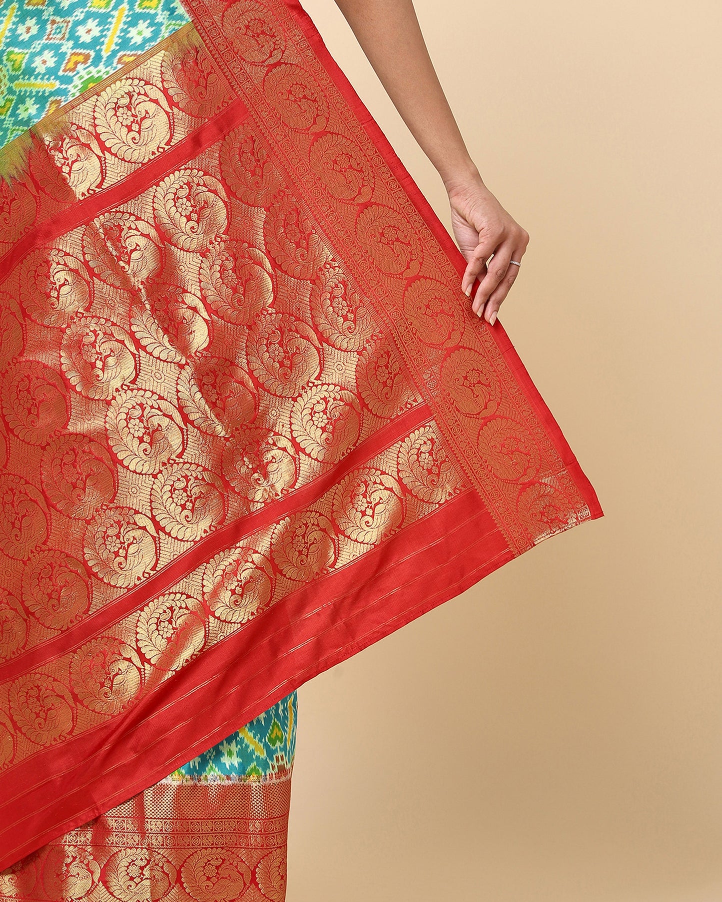 Aabha Weft Ikat Silk Saree International