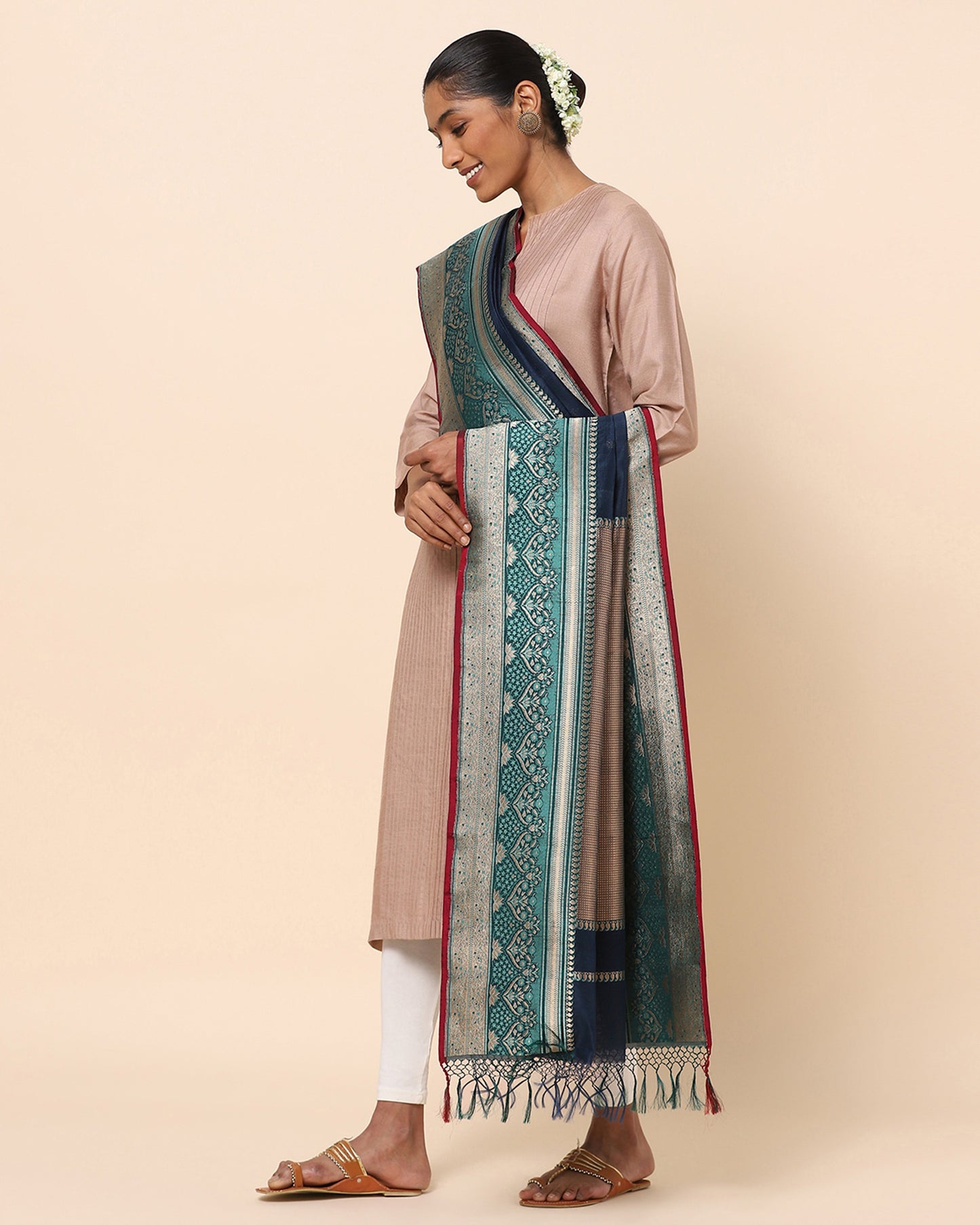 Gazal Kadwa Silk Cotton Dupatta
