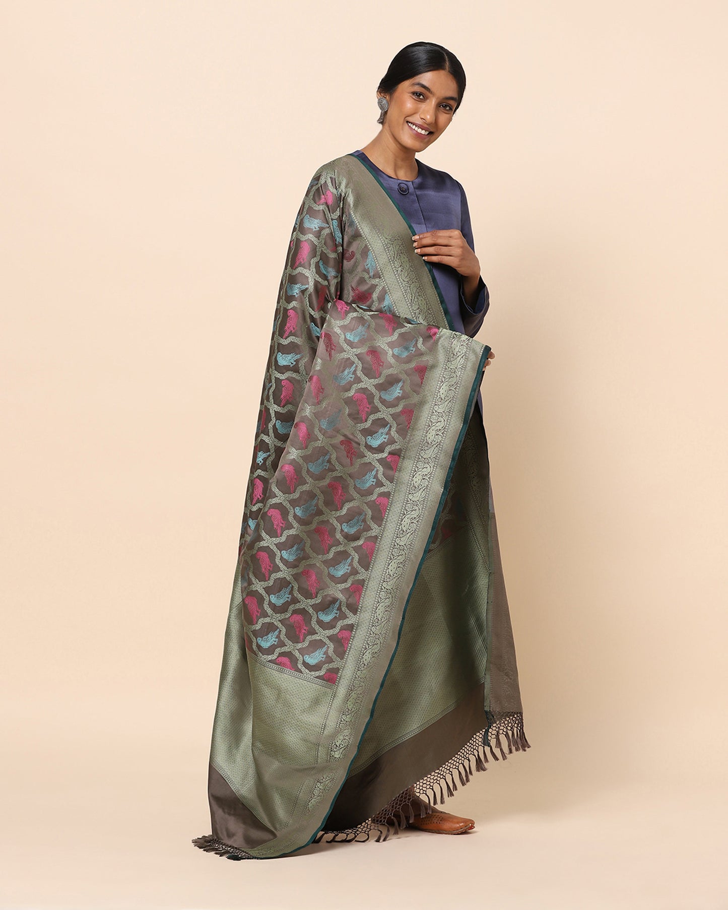 Narmada Tanchoi Silk Dupatta