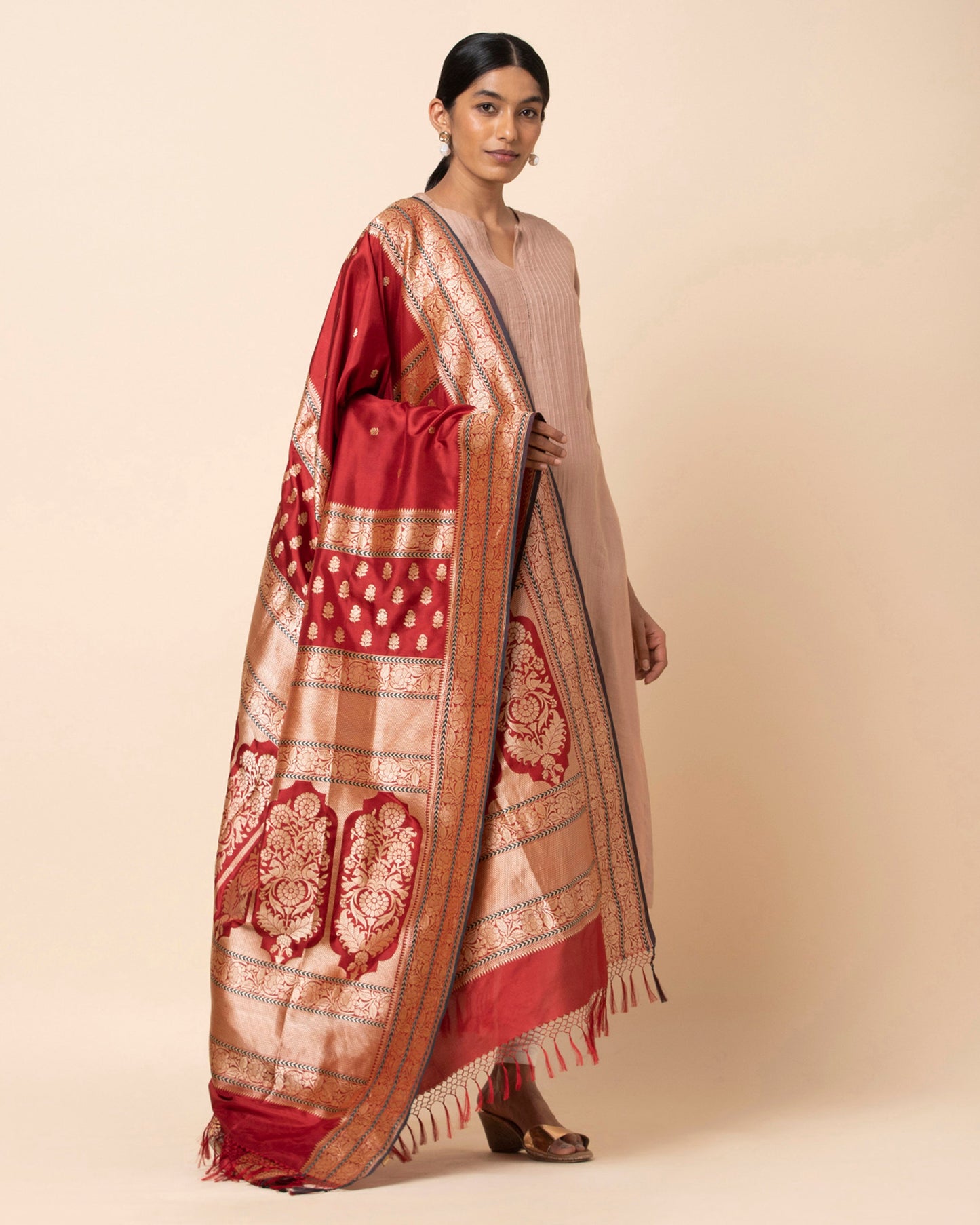 Bagh Kadwa Silk Dupatta