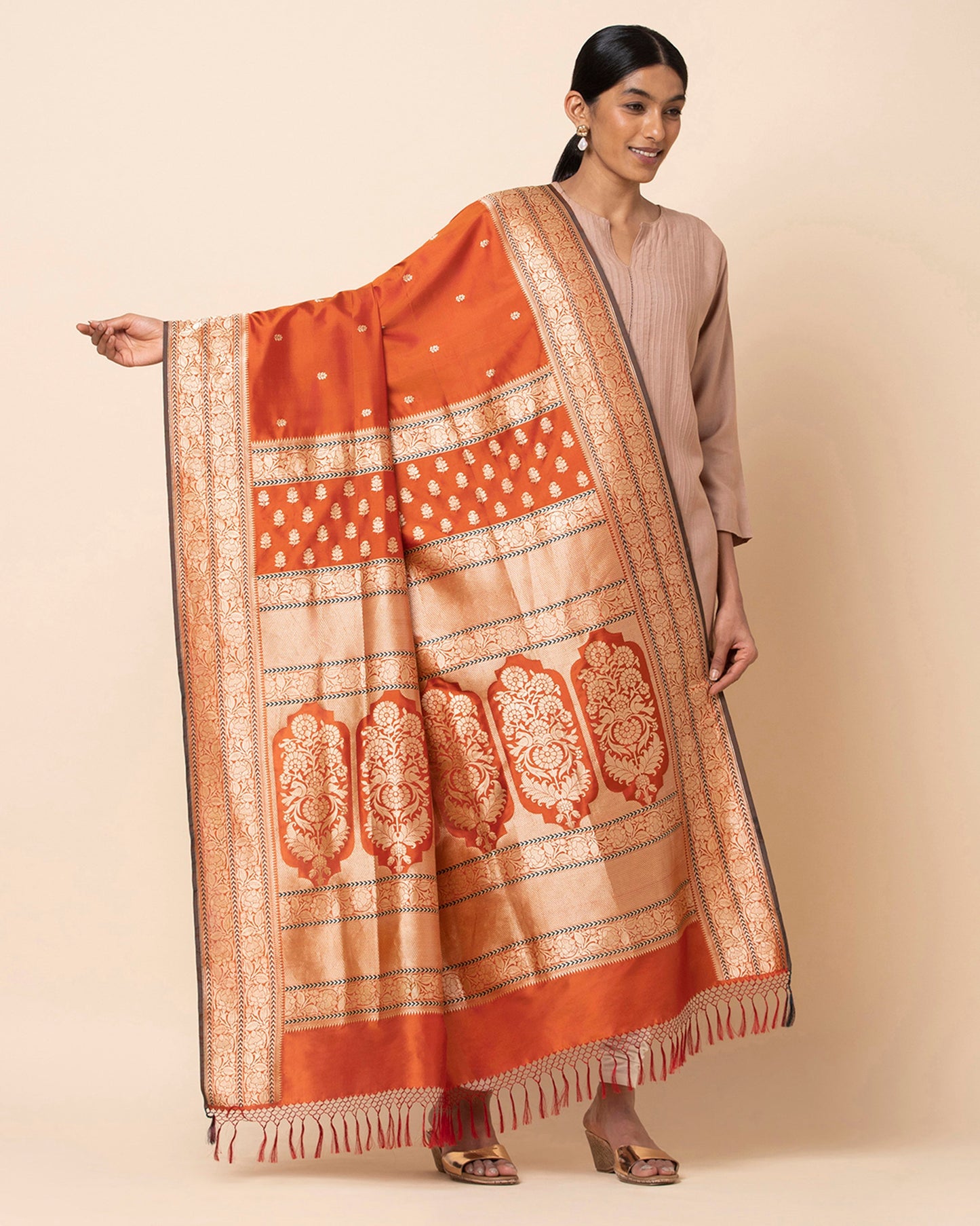 Bagh Kadwa Silk Dupatta
