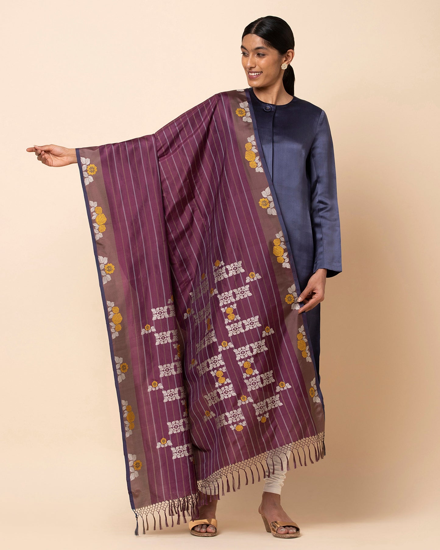 Zinaida Kadwa Silk Dupatta