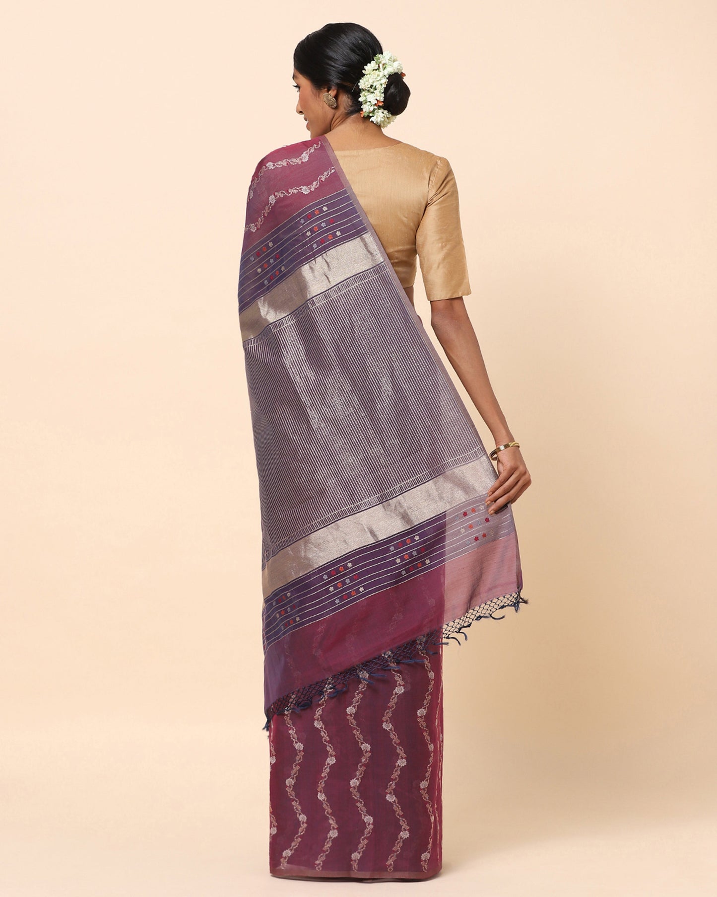 Varsha Kadwa Silk Cotton Saree