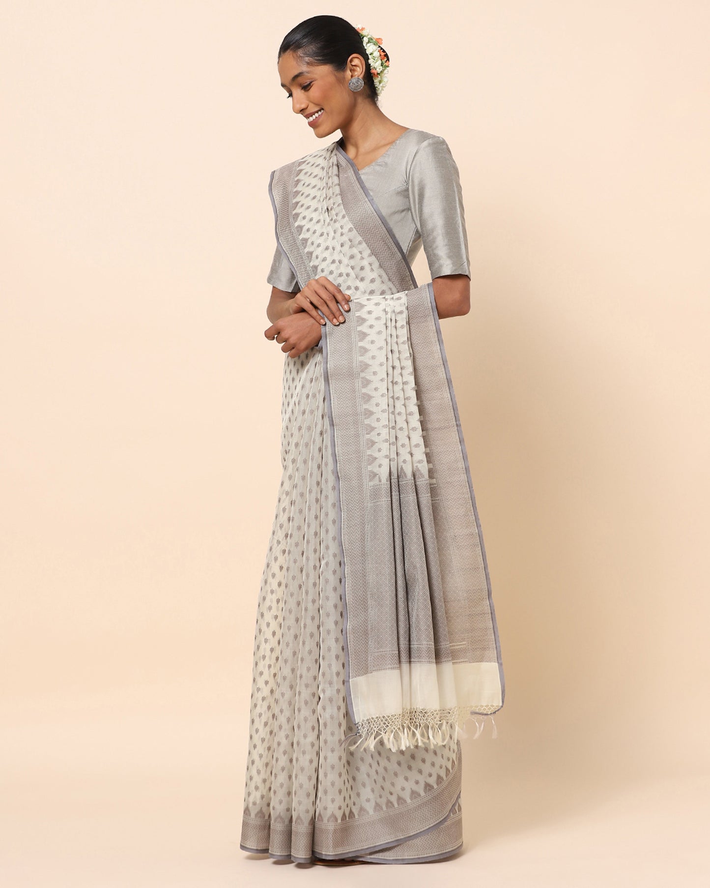 Tara Cutwork Silk Cotton Saree