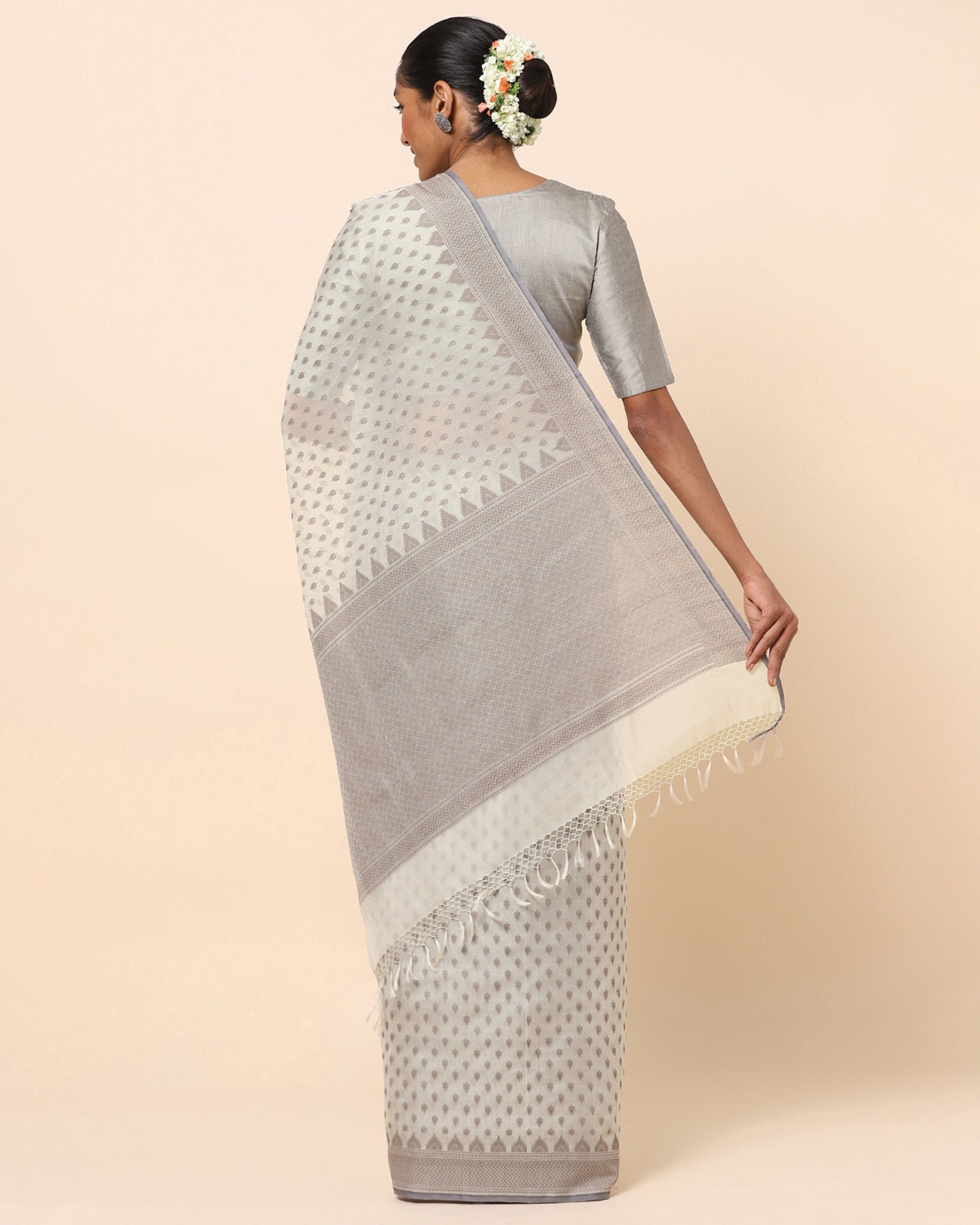 Tara Cutwork Silk Cotton Saree