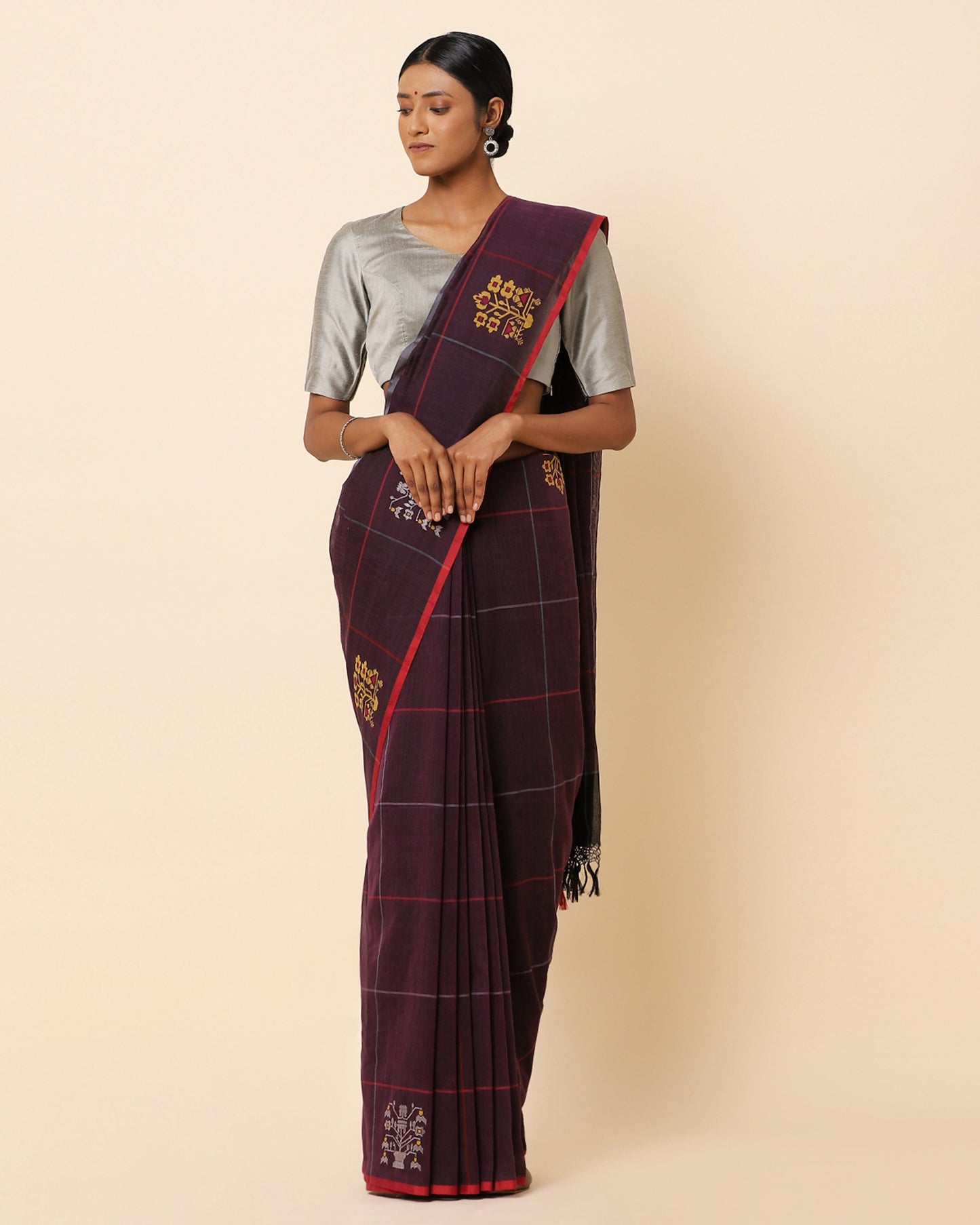Sujala Jamdani Cotton Saree