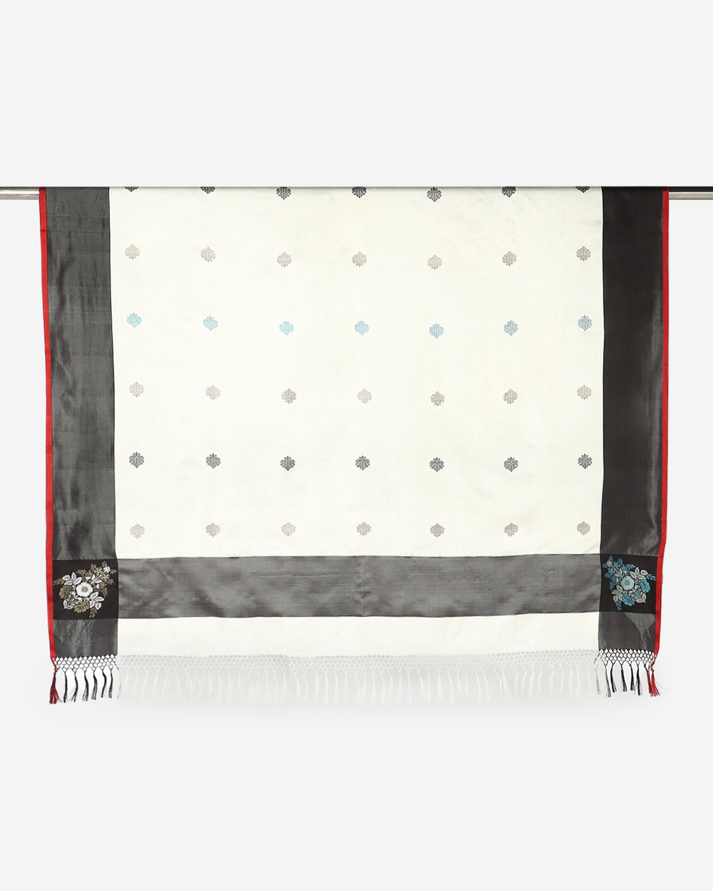 Vatika Tanchoi and Kadwa Silk Throw
