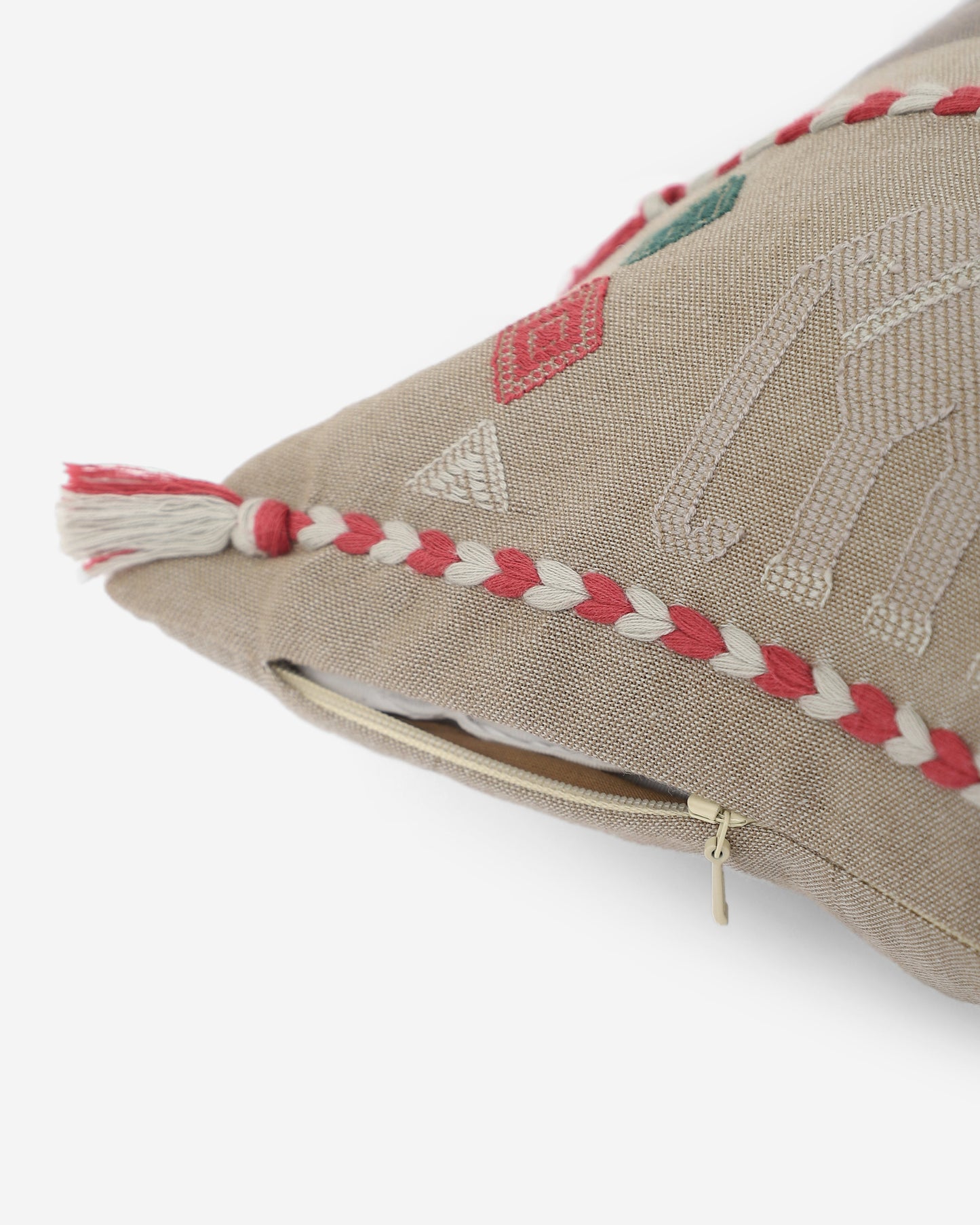 Vanamala Extra Weft Cotton Cushion Cover