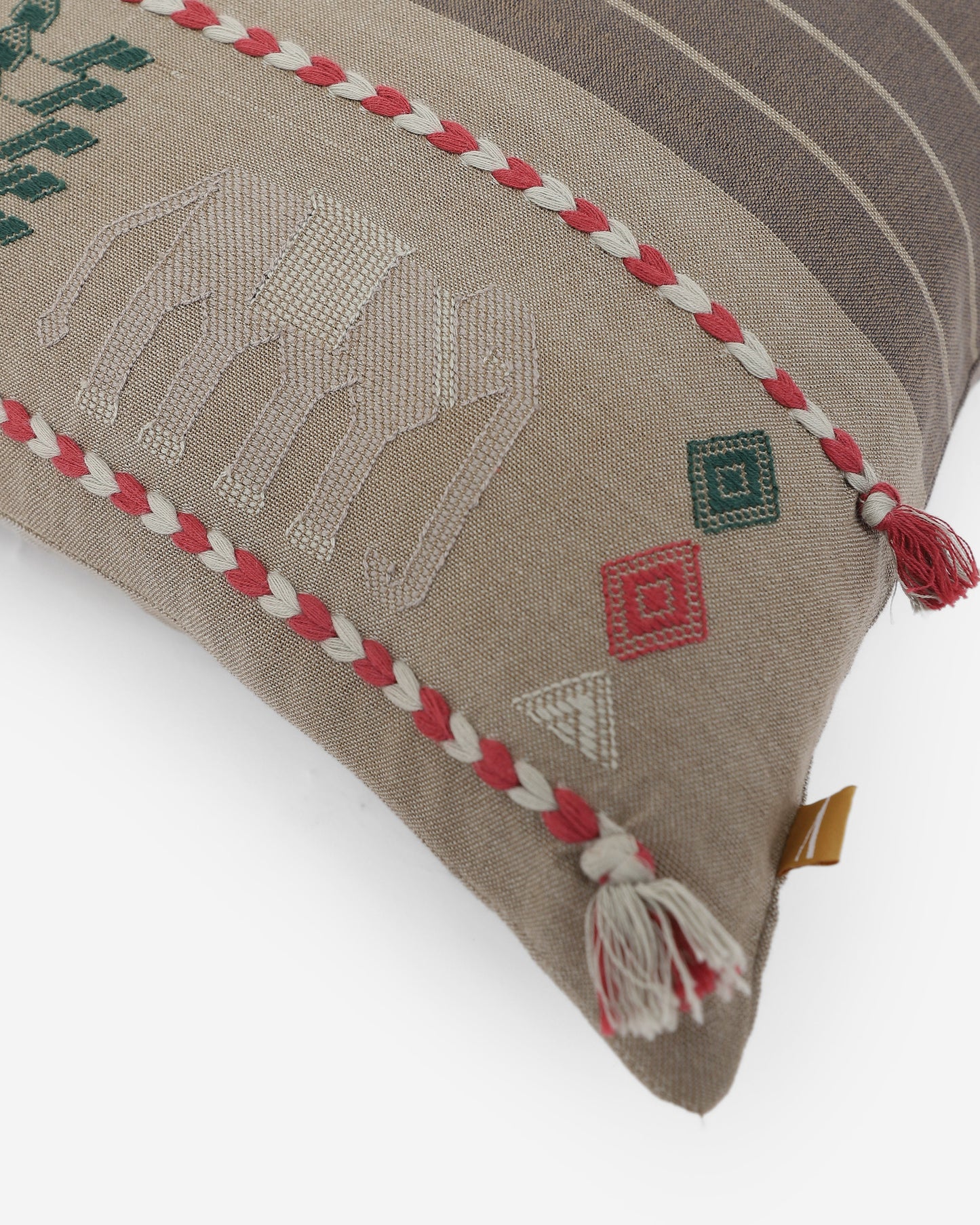 Vanamala Extra Weft Cotton Cushion Cover
