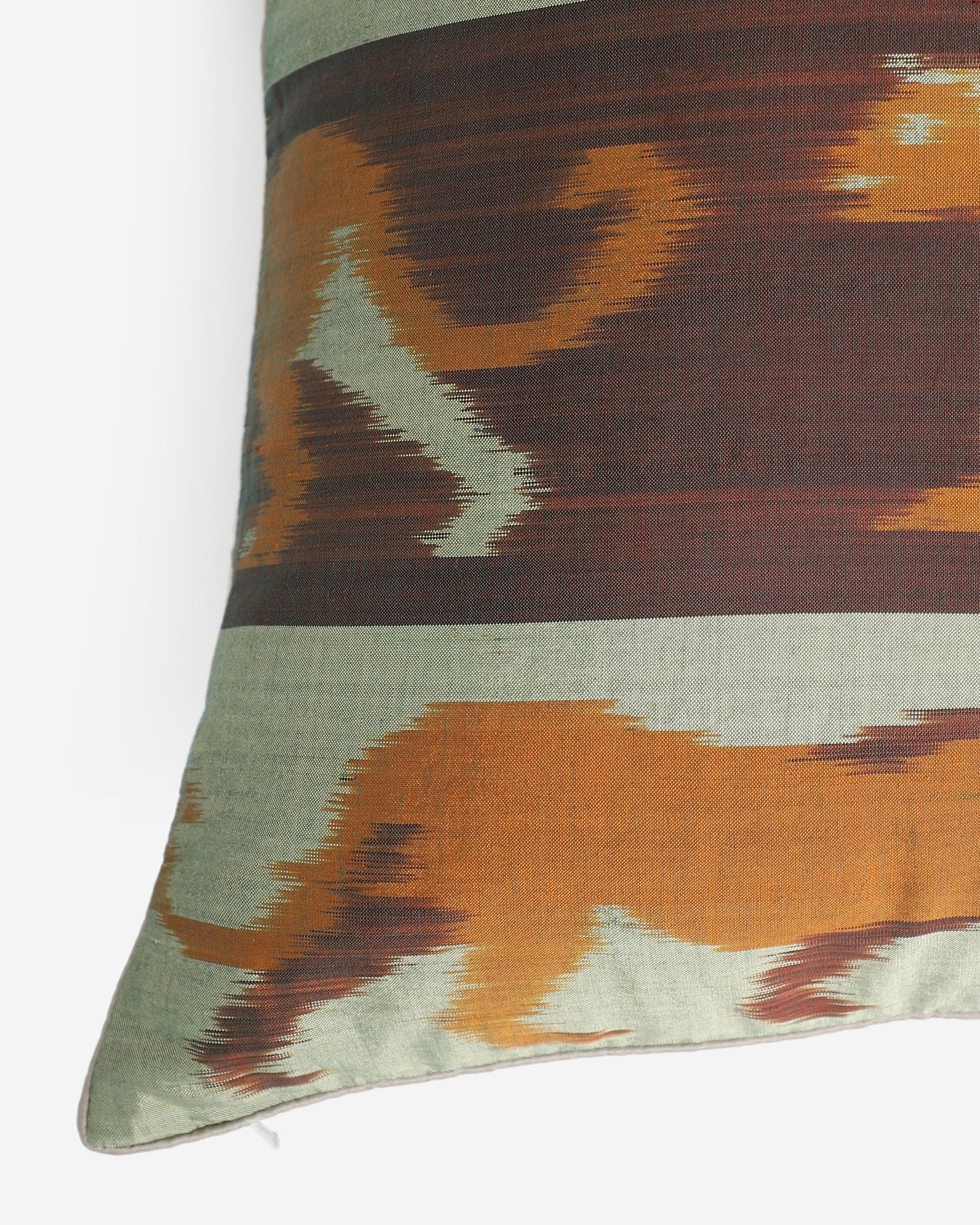 Varuni Weft Ikat Cotton Silk Cushion Cover