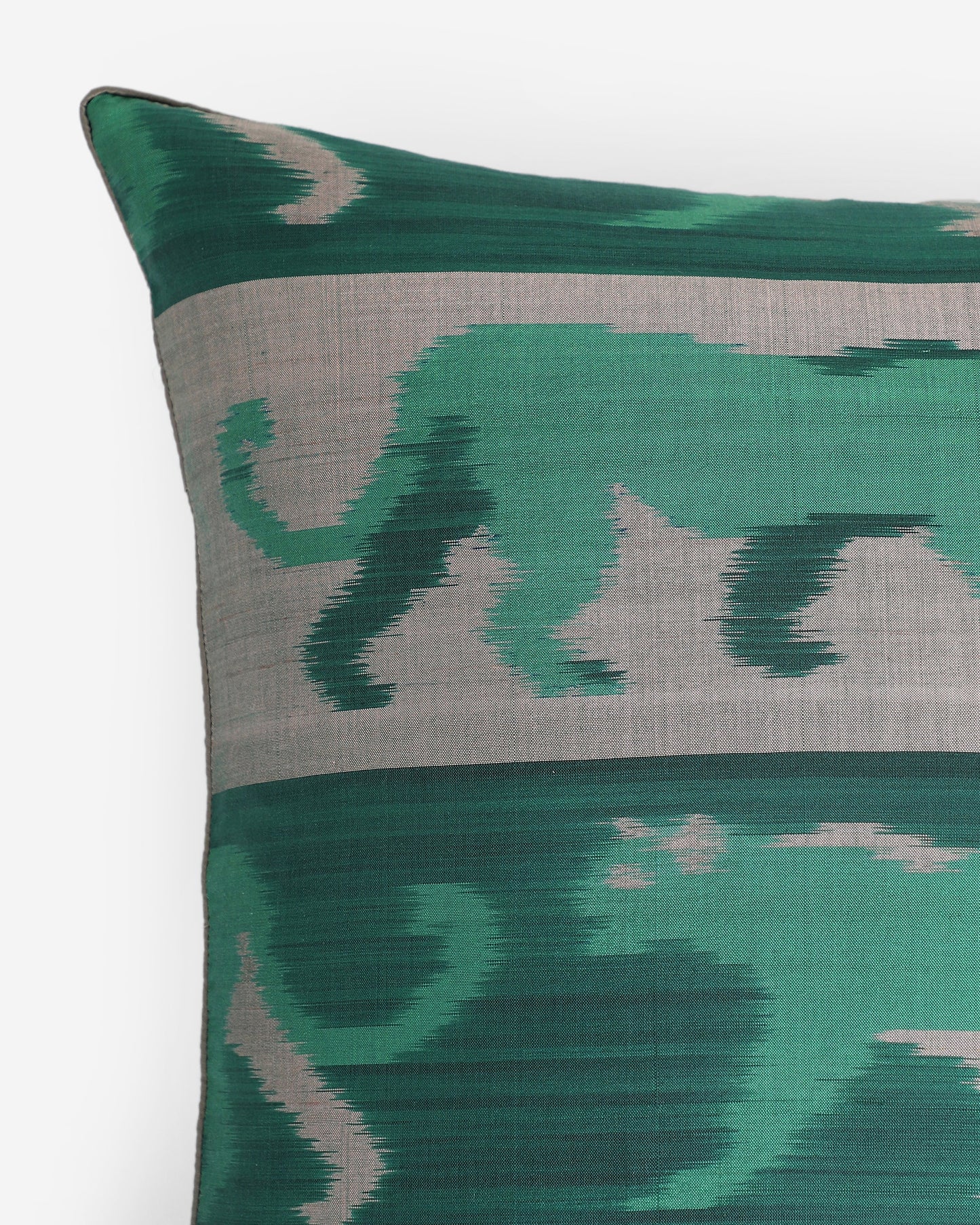 Varuni Weft Ikat Cotton Silk Cushion Cover