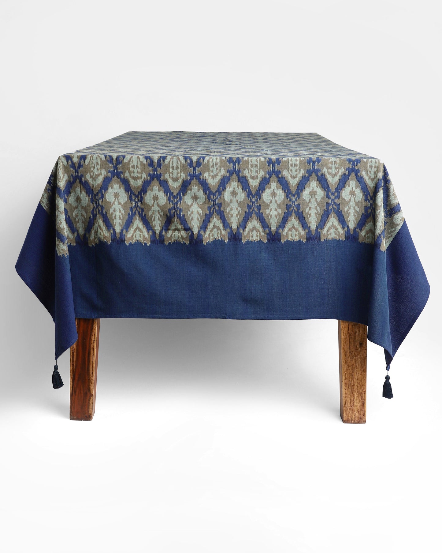 Udaya Warp Ikat Cotton Table Cover