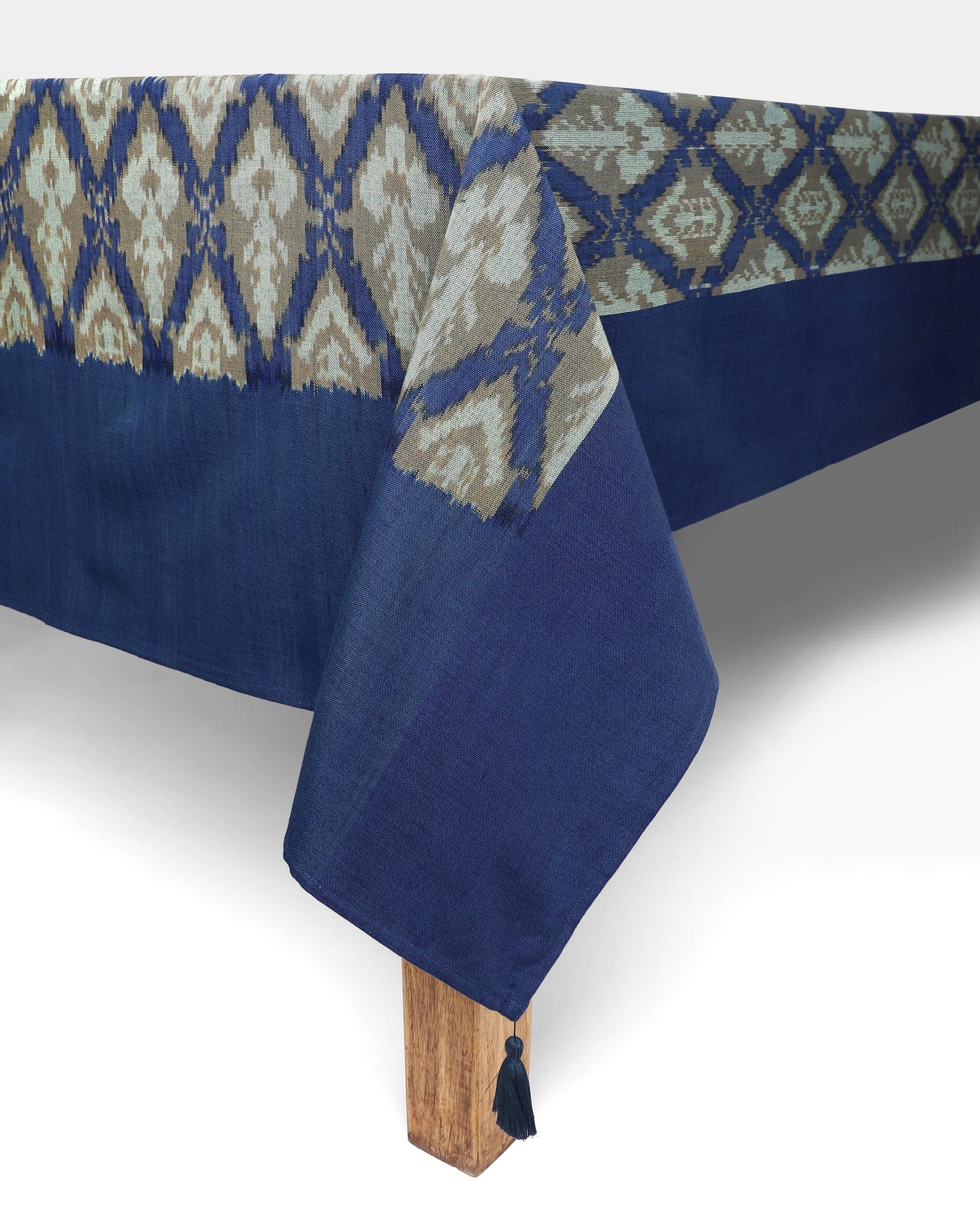 Udaya Warp Ikat Cotton Table Cover