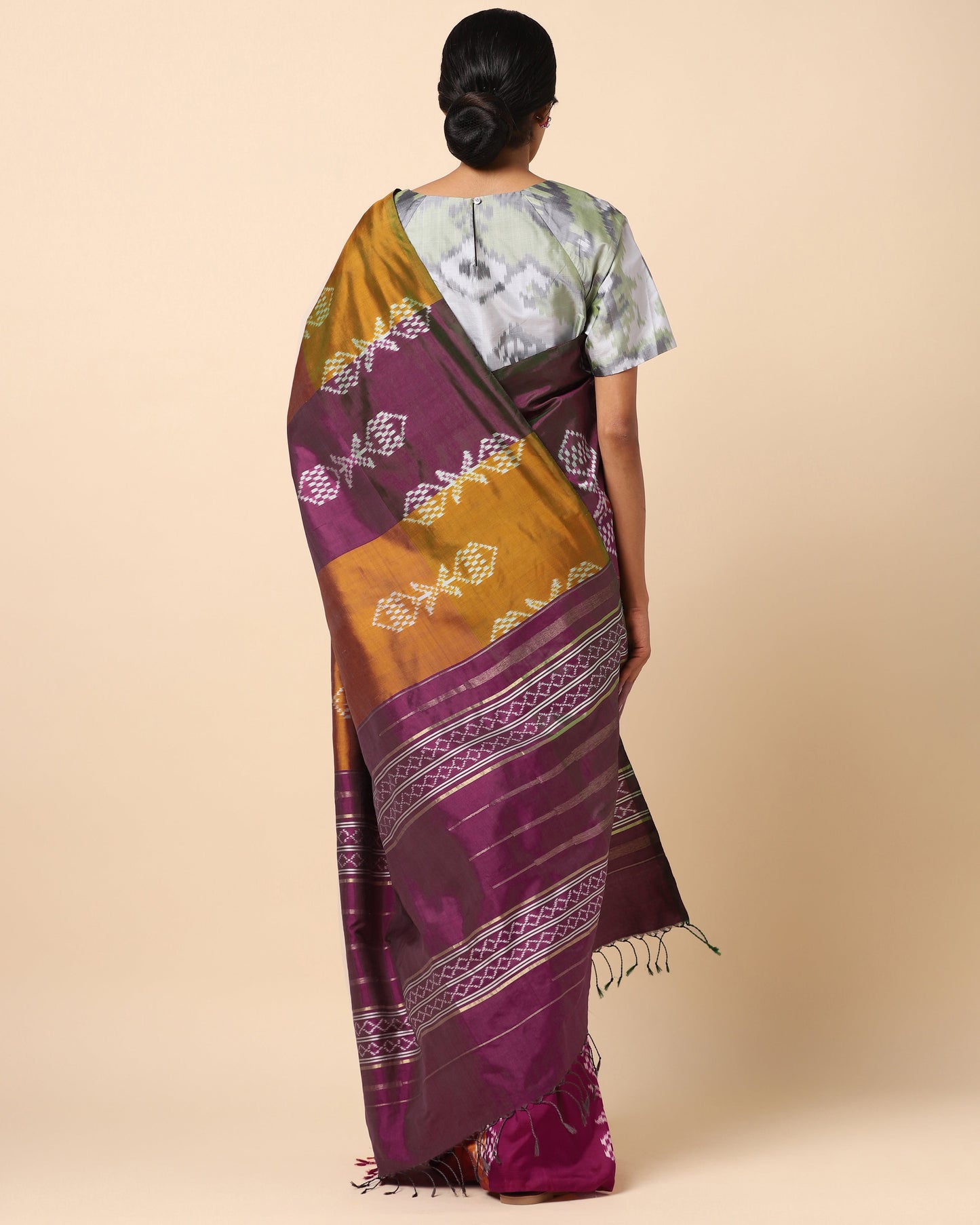 Abhitha Weft Ikat Silk Saree