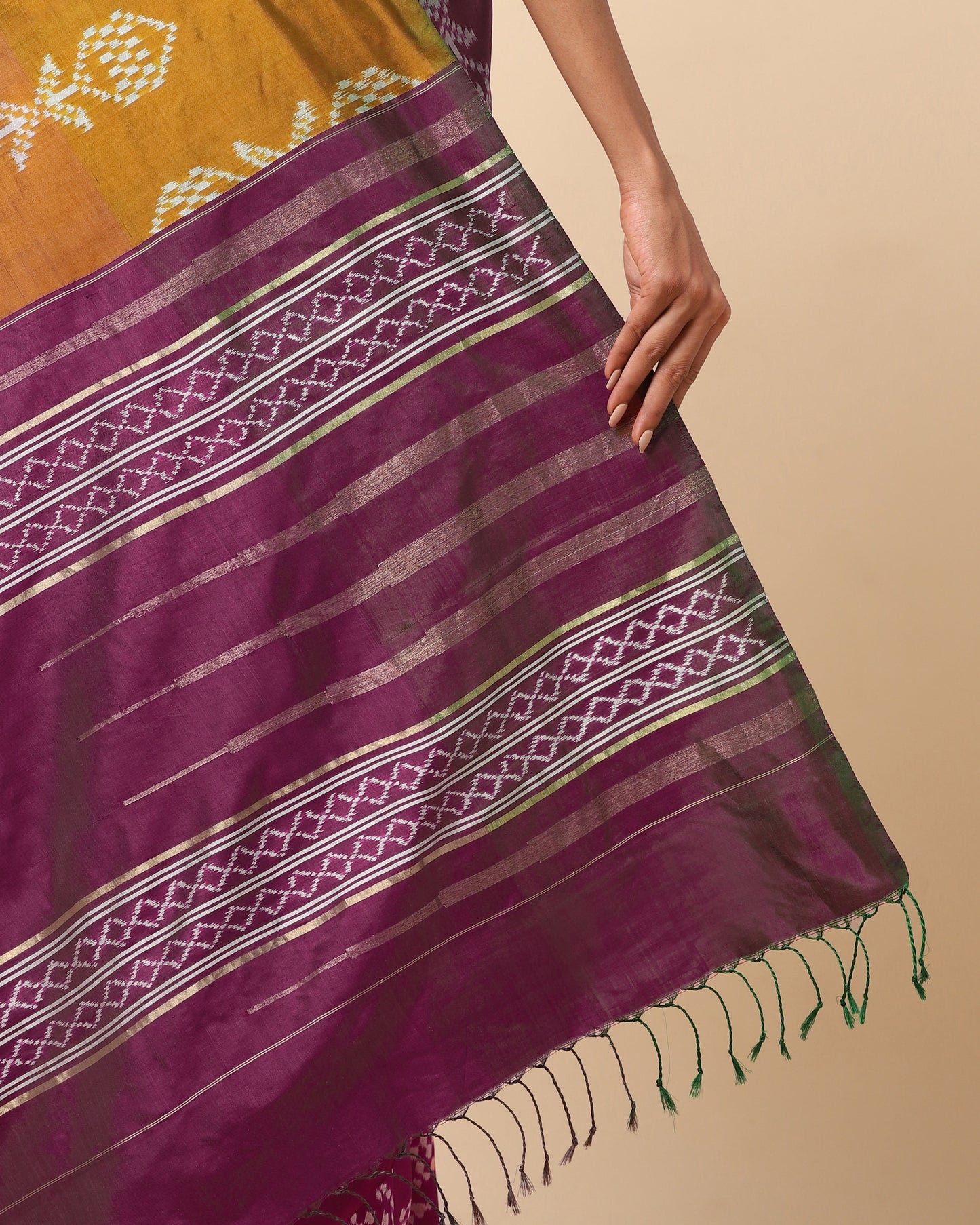 Abhitha Weft Ikat Silk Saree