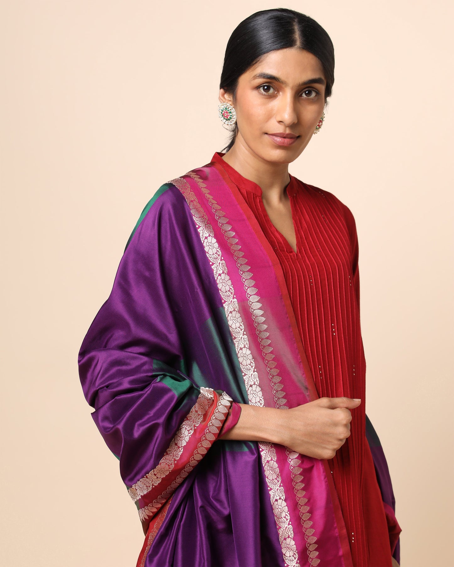 Zinat Kadwa Silk Dupatta
