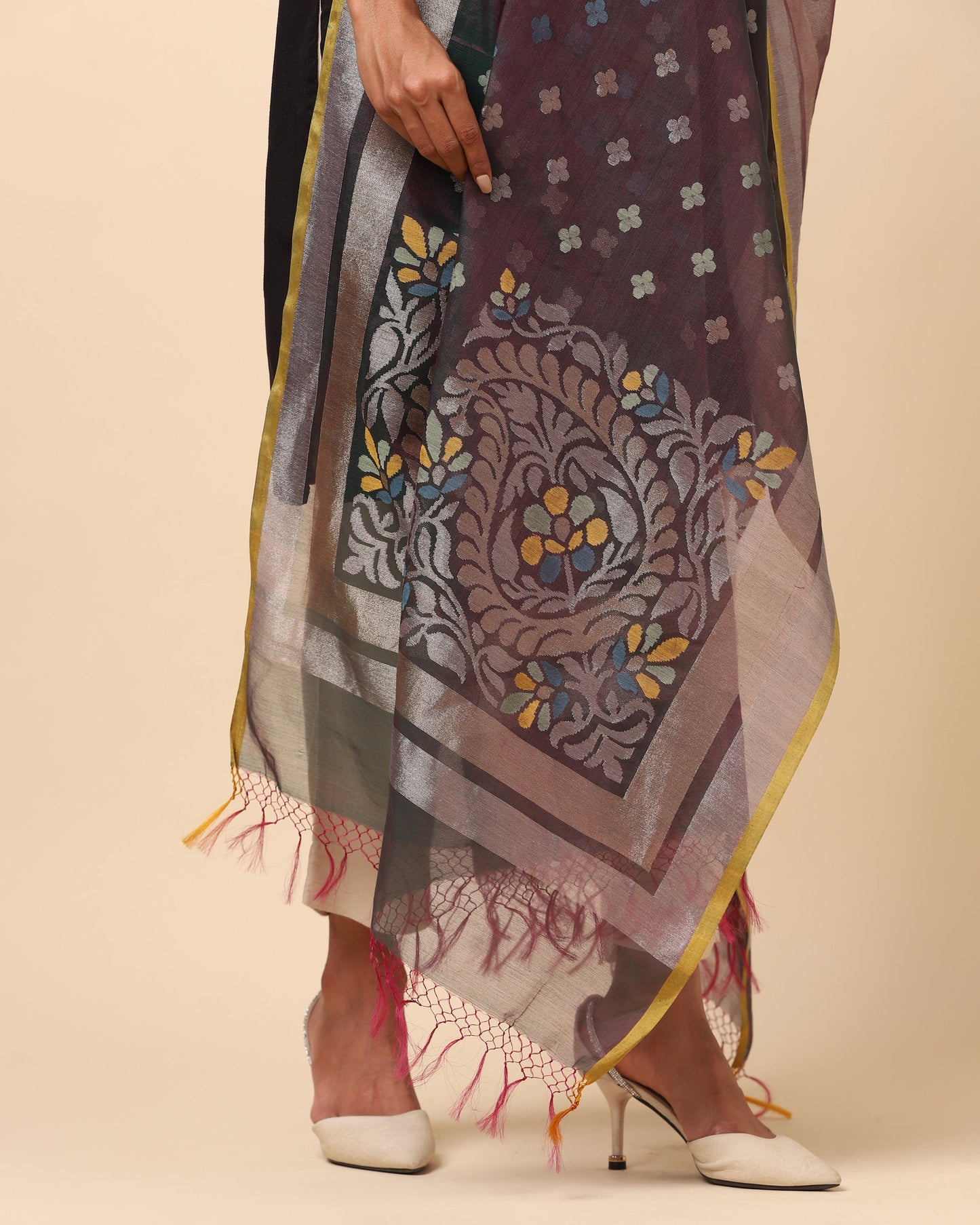 Rudra Jamdani Silk Dupatta