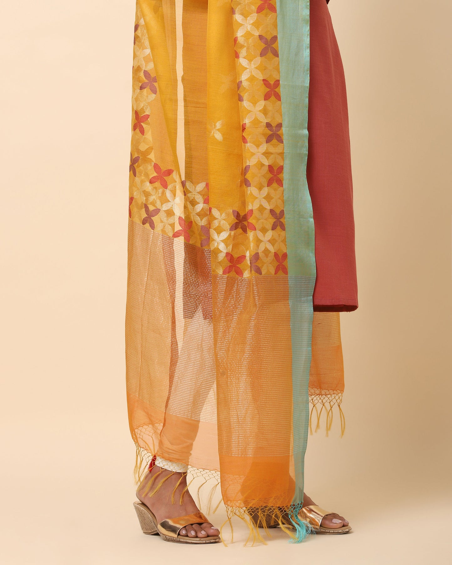 Elanor Jamdani Silk Cotton Dupatta
