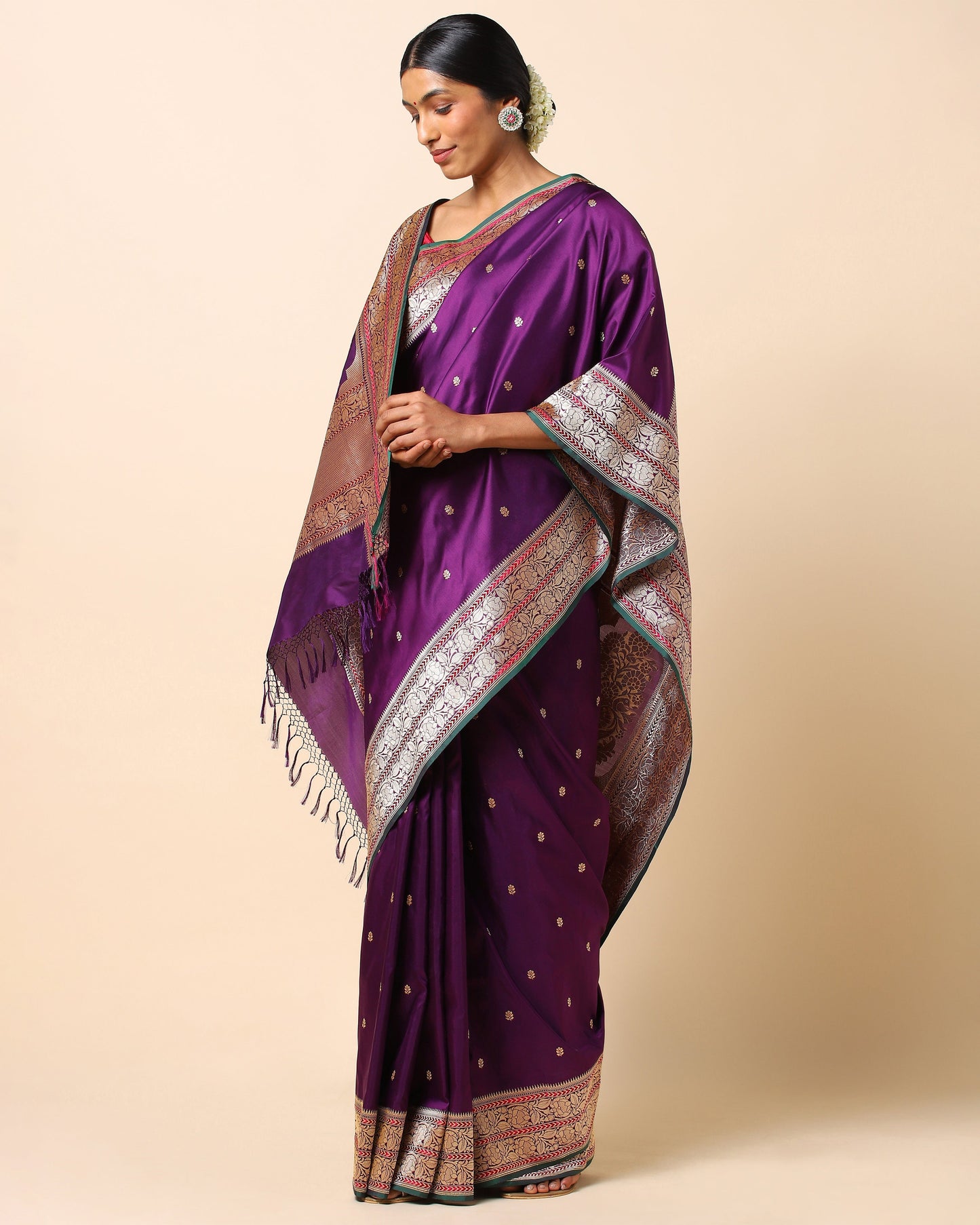 Bagh Kadwa Silk Saree