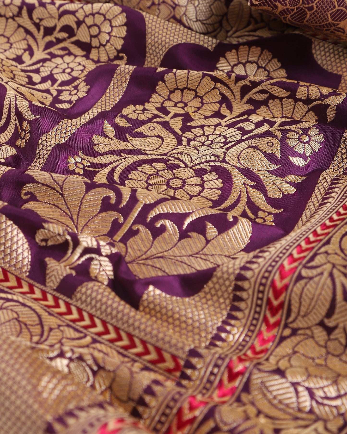 Bagh Kadwa Silk Saree